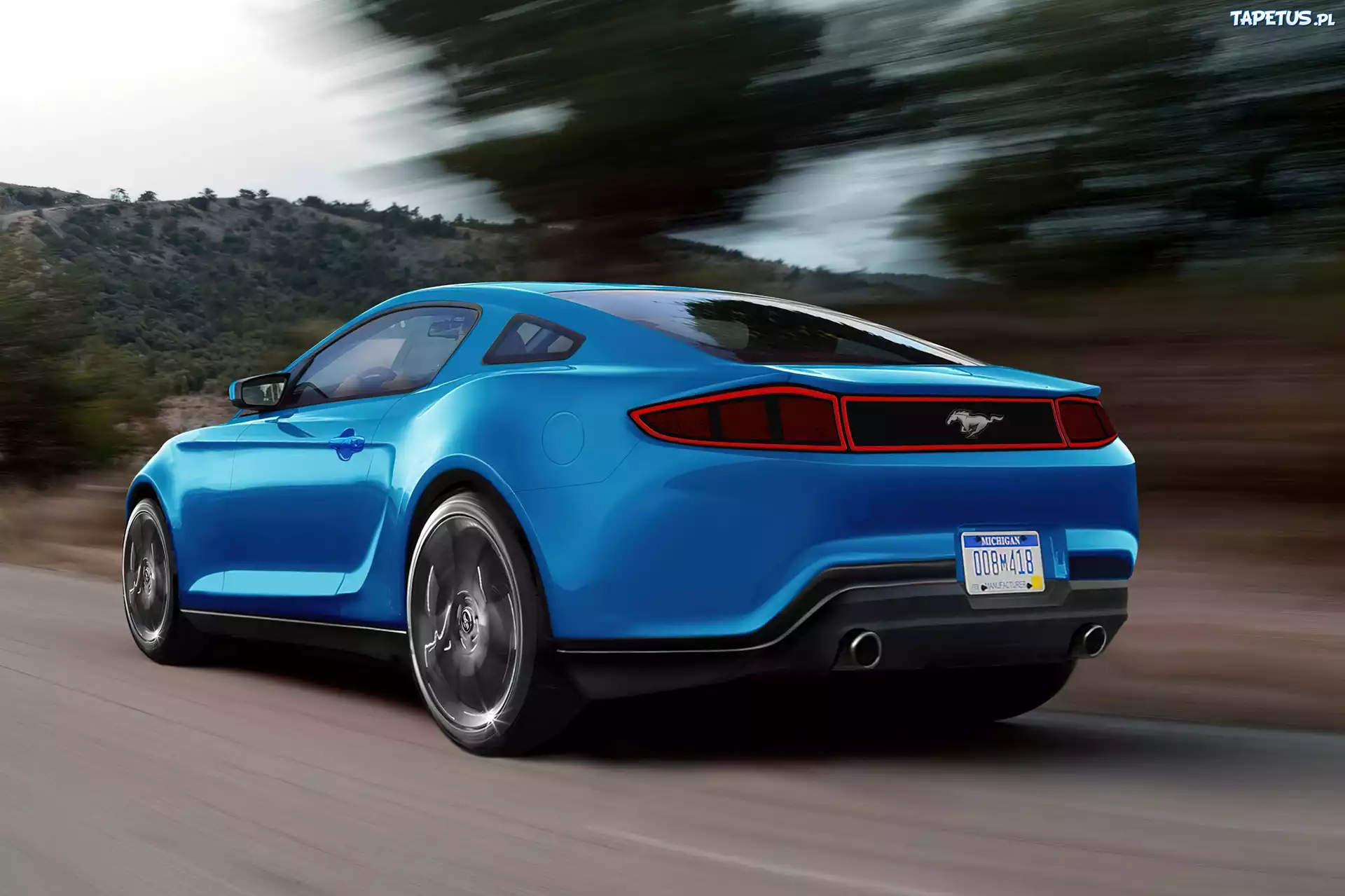 Ford, Mustang, GT, 2015, Tył