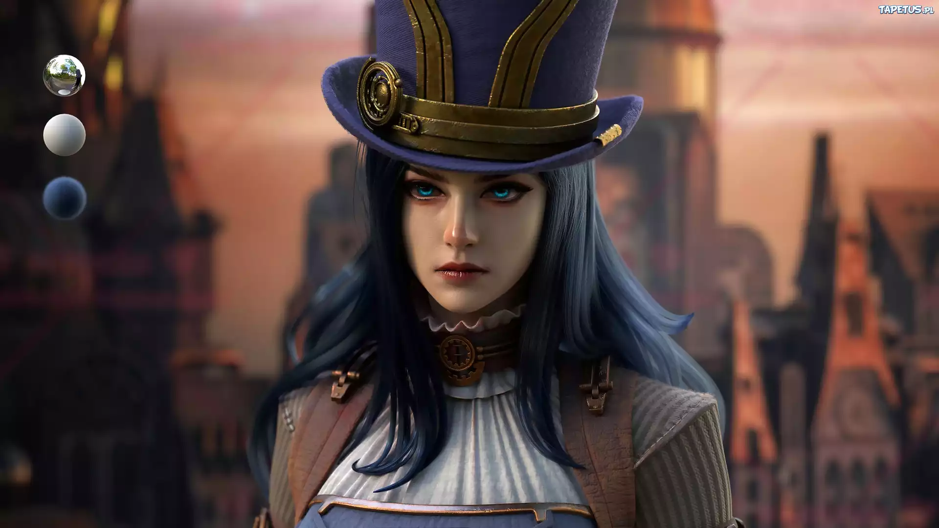 Gra, League of Legends, Postać, Caitlyn, Kapelusz