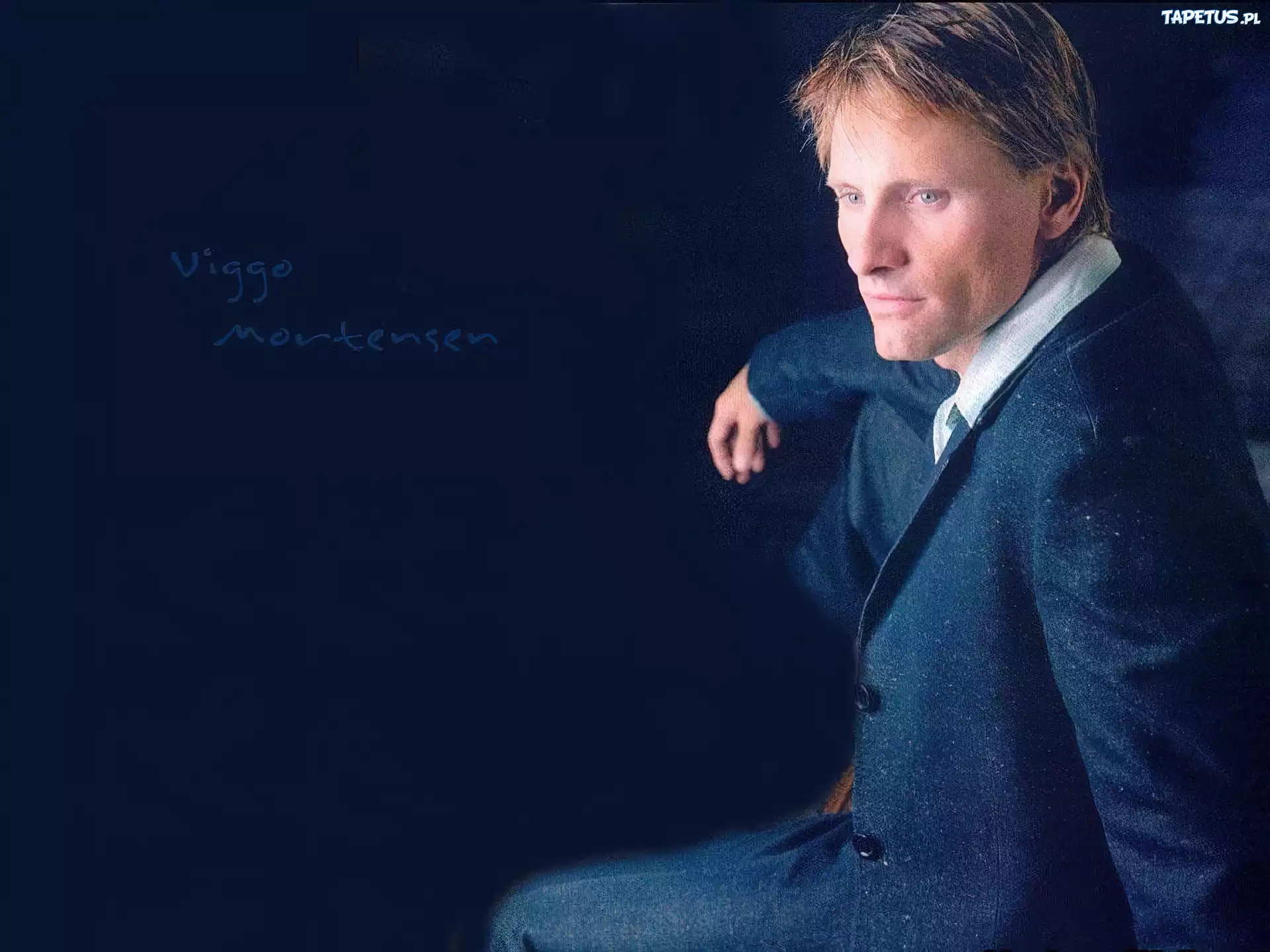 Viggo Mortensen,jasne włosy