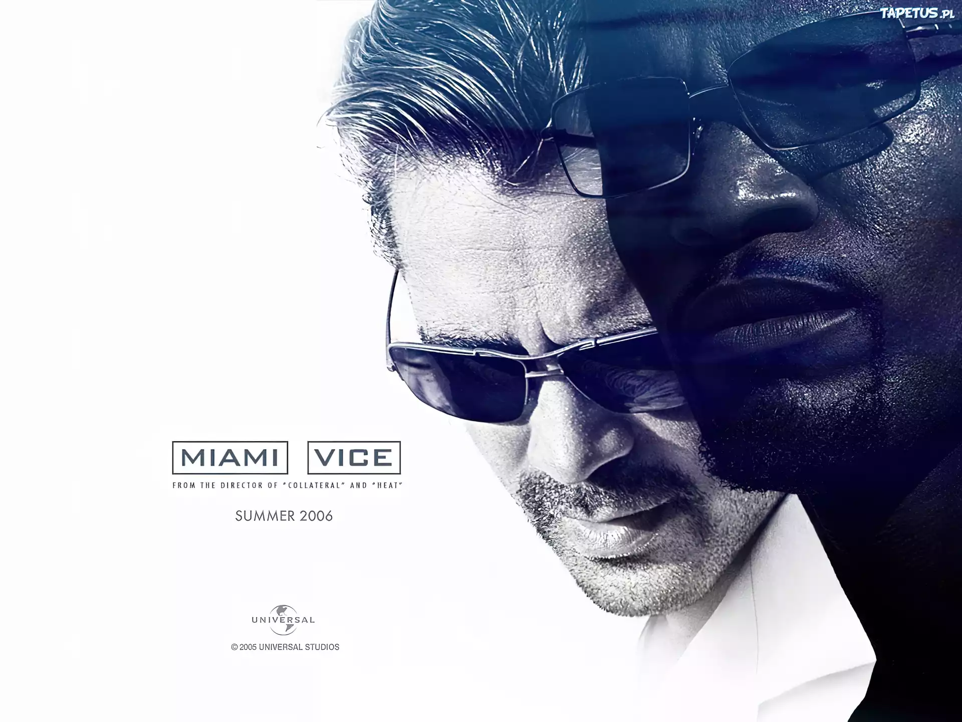 Miami Vice, Jamie Foxx, Colin Farrell, okulary, przeciwsłoneczne