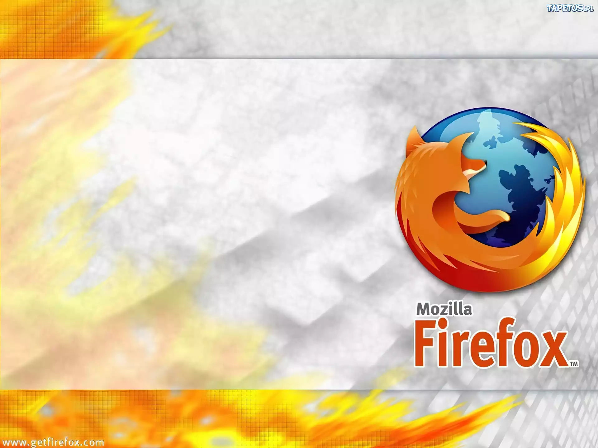 FireFox, przeglądarka, grafika, lis, ogeń