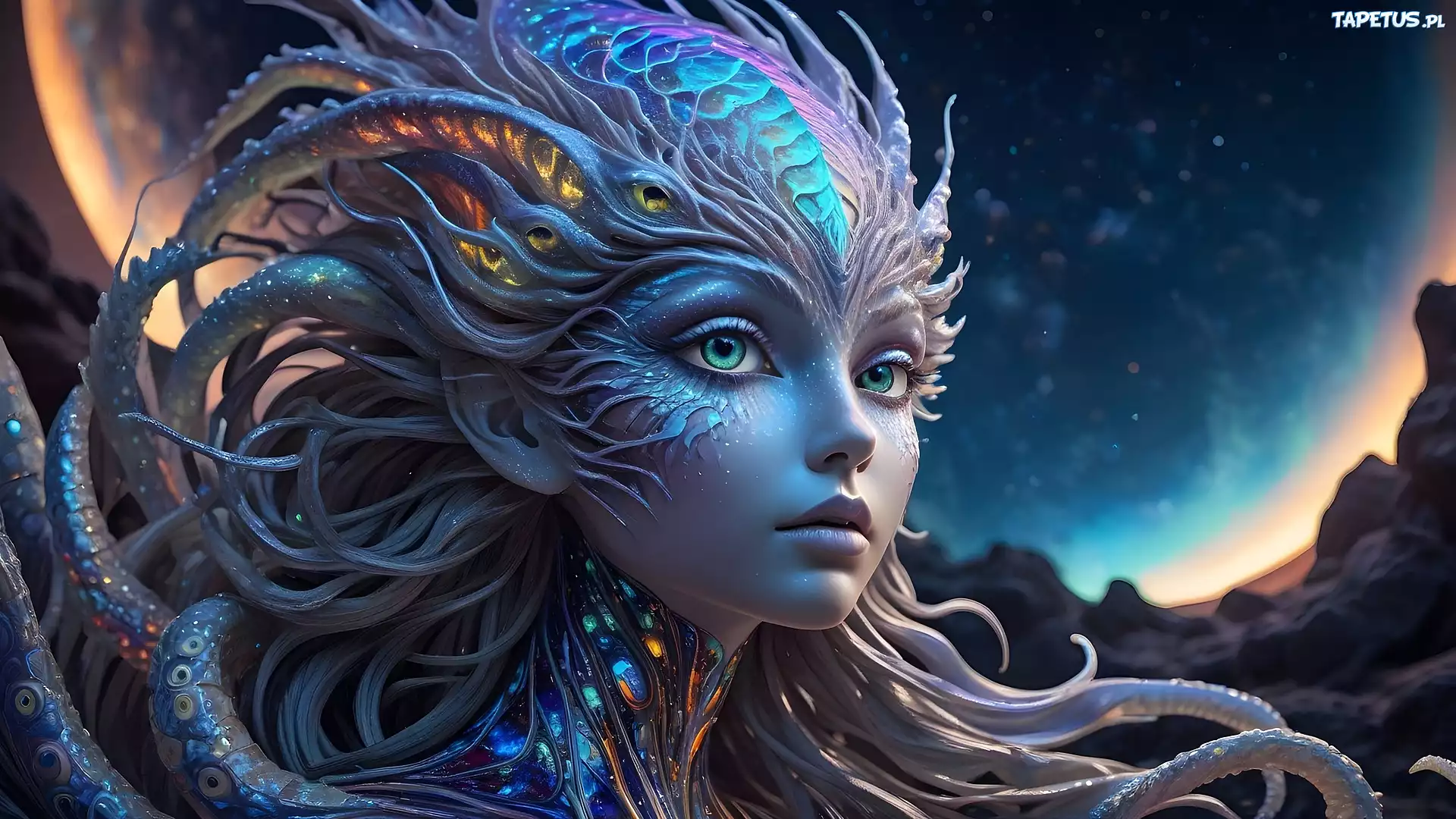Dziewczyna, Twarz, Fantasy