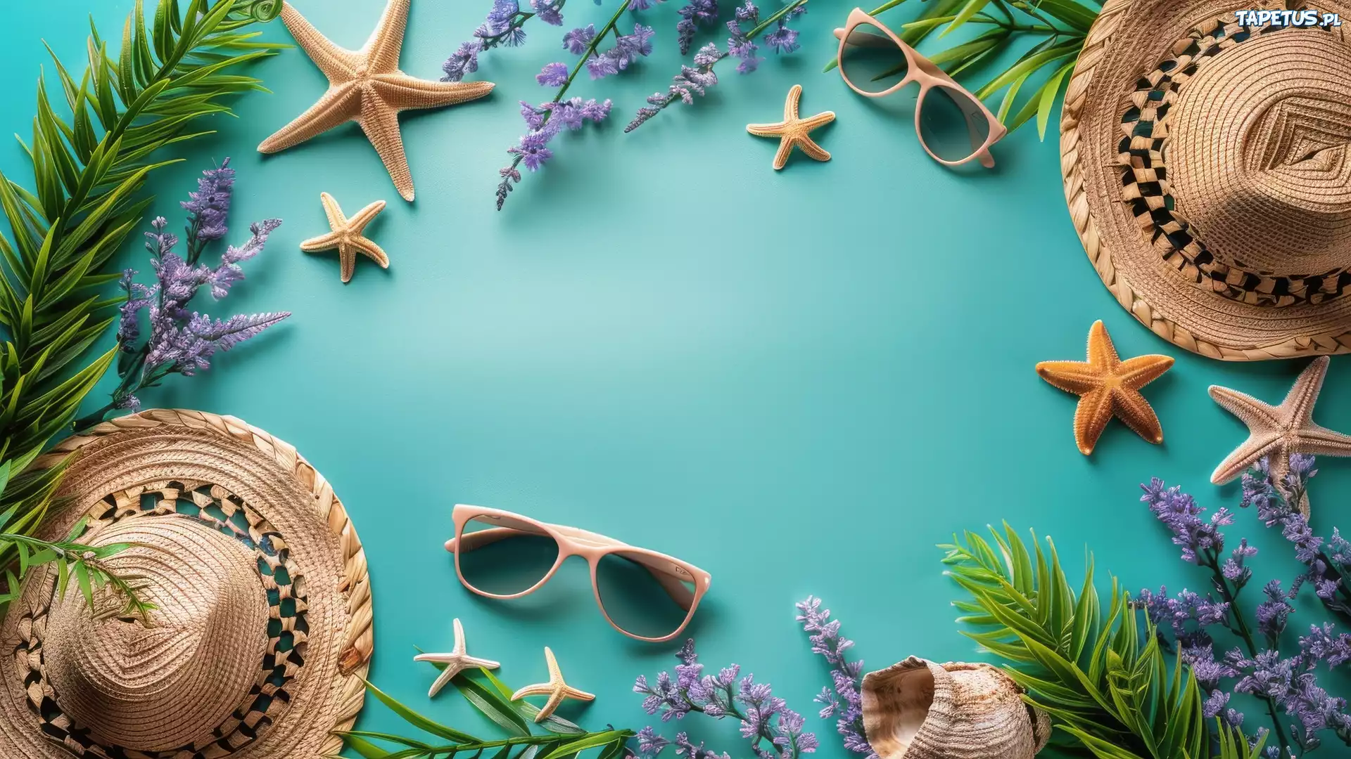 Kapelusz, Rozgwiazda, Okulary, Kompozycja