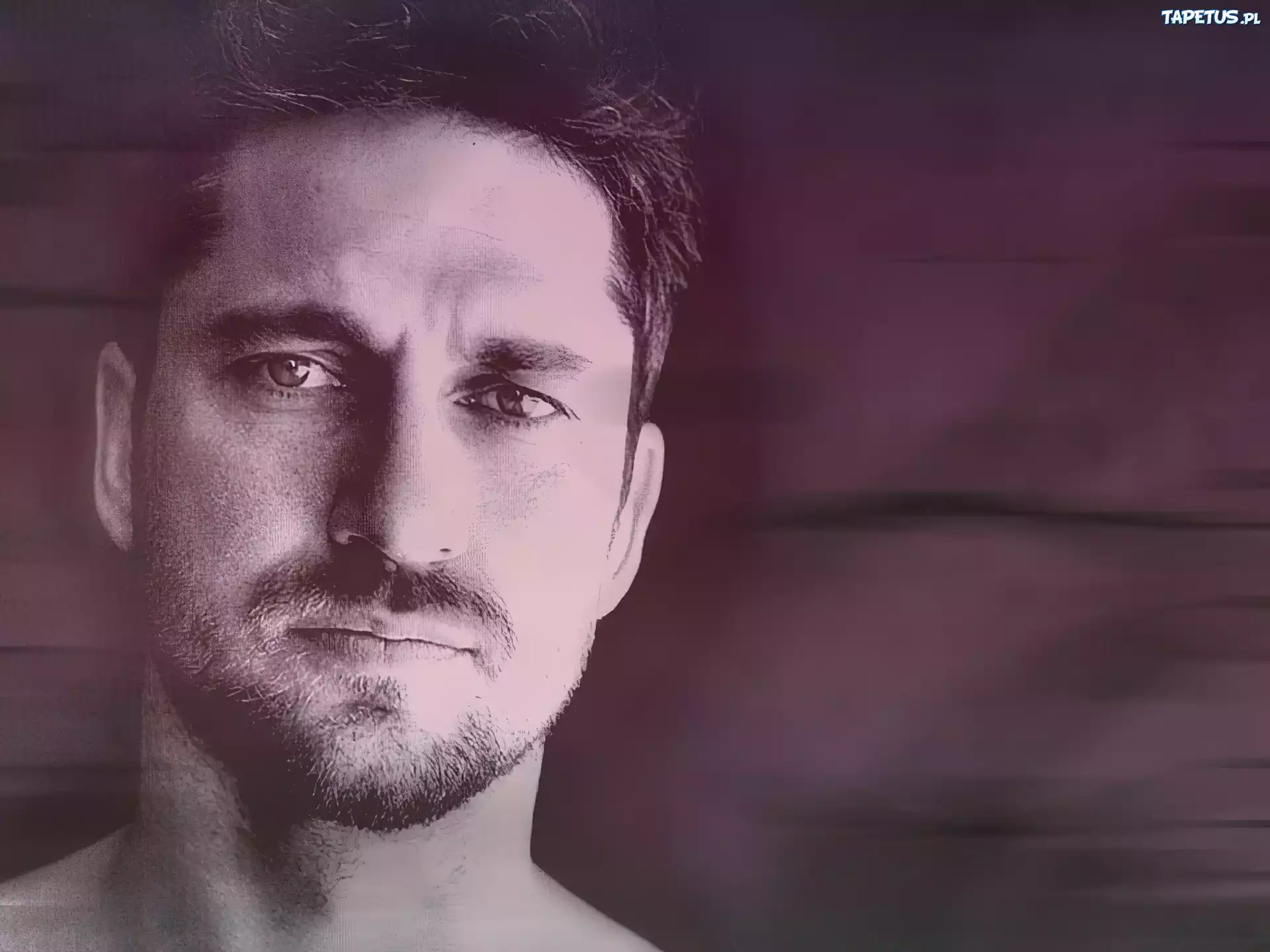 Gerard Butler,twarz, broda