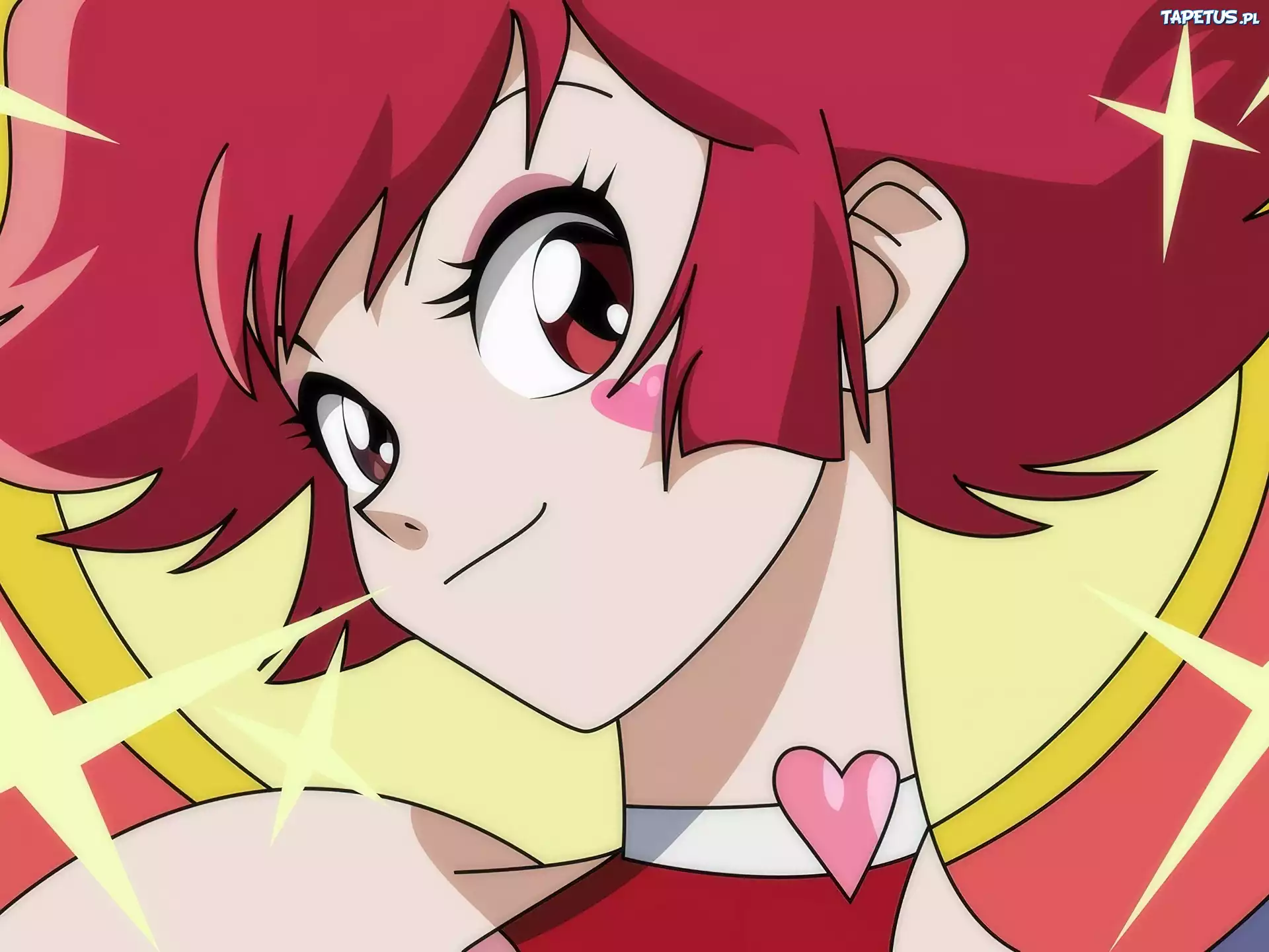 Cutie Honey, dziewczyna, serce, twarz