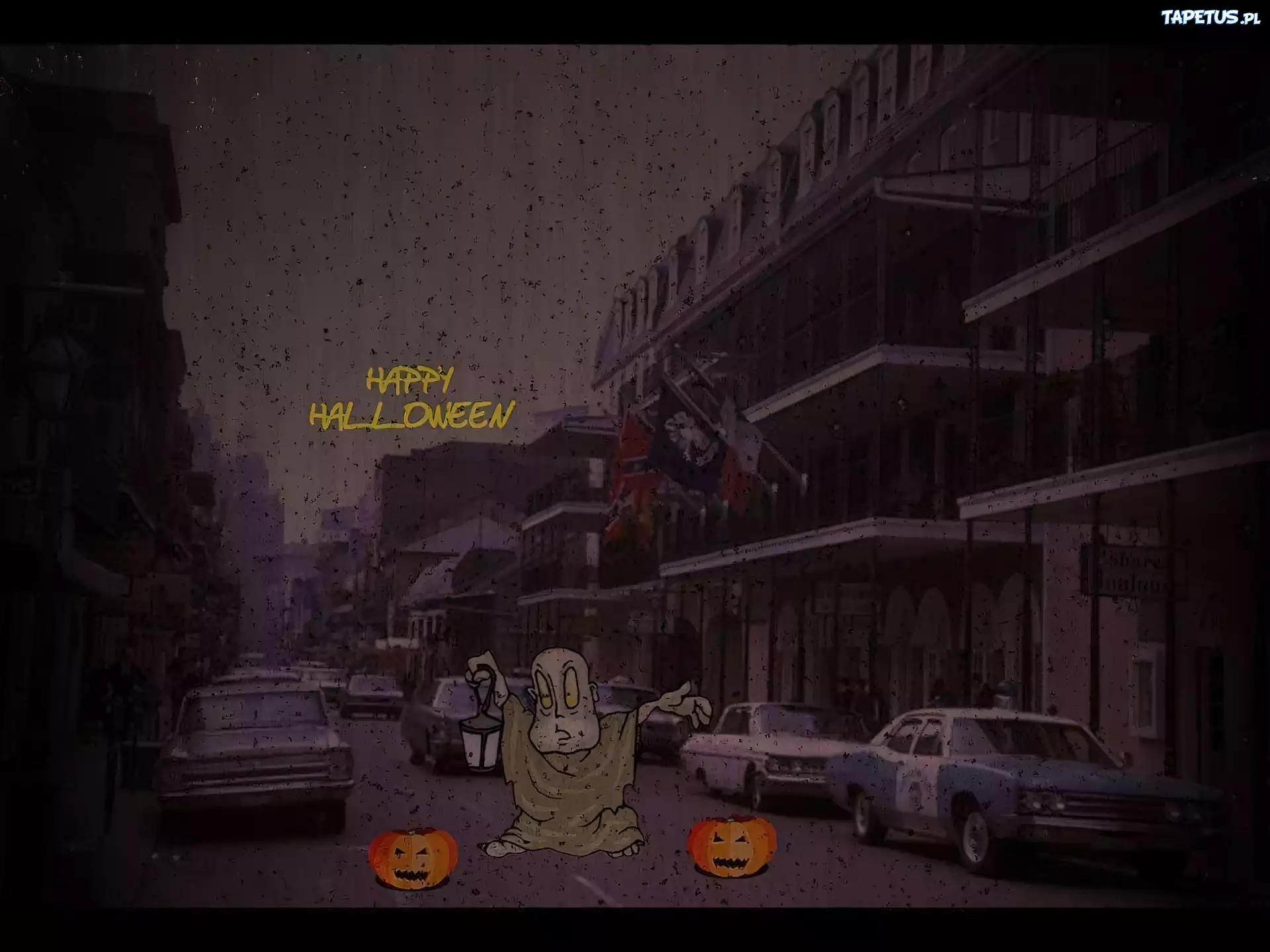Halloween,ulica , duch