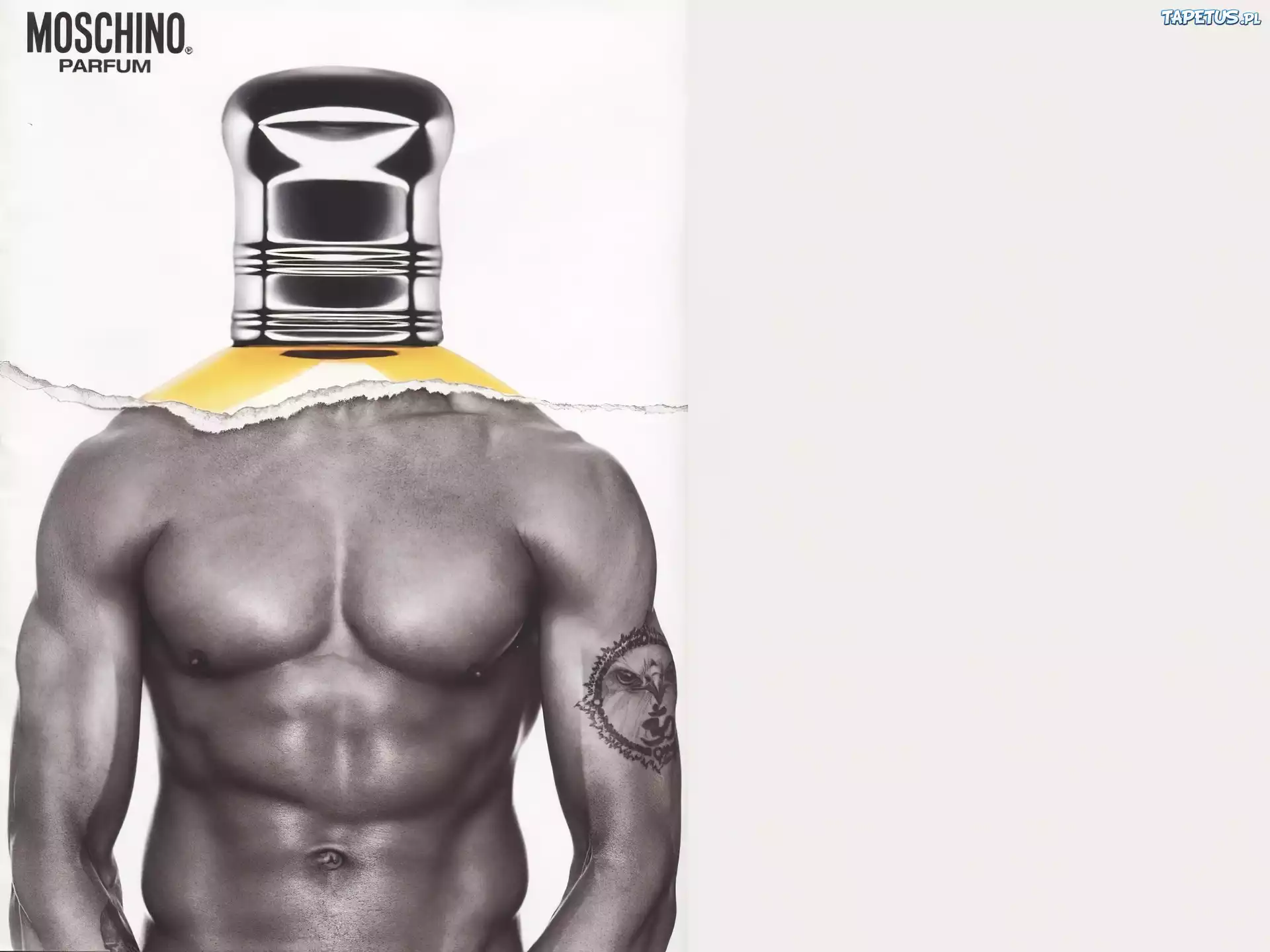 Moschino, tors, flakon, perfumy
