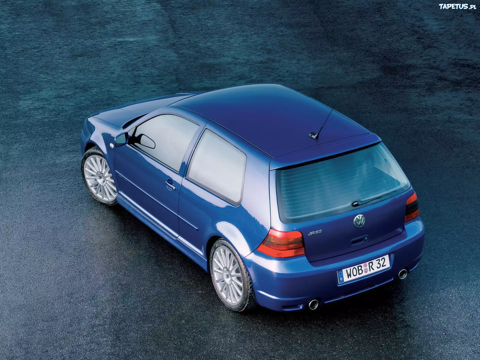 Golf 4, R32, Niebieski