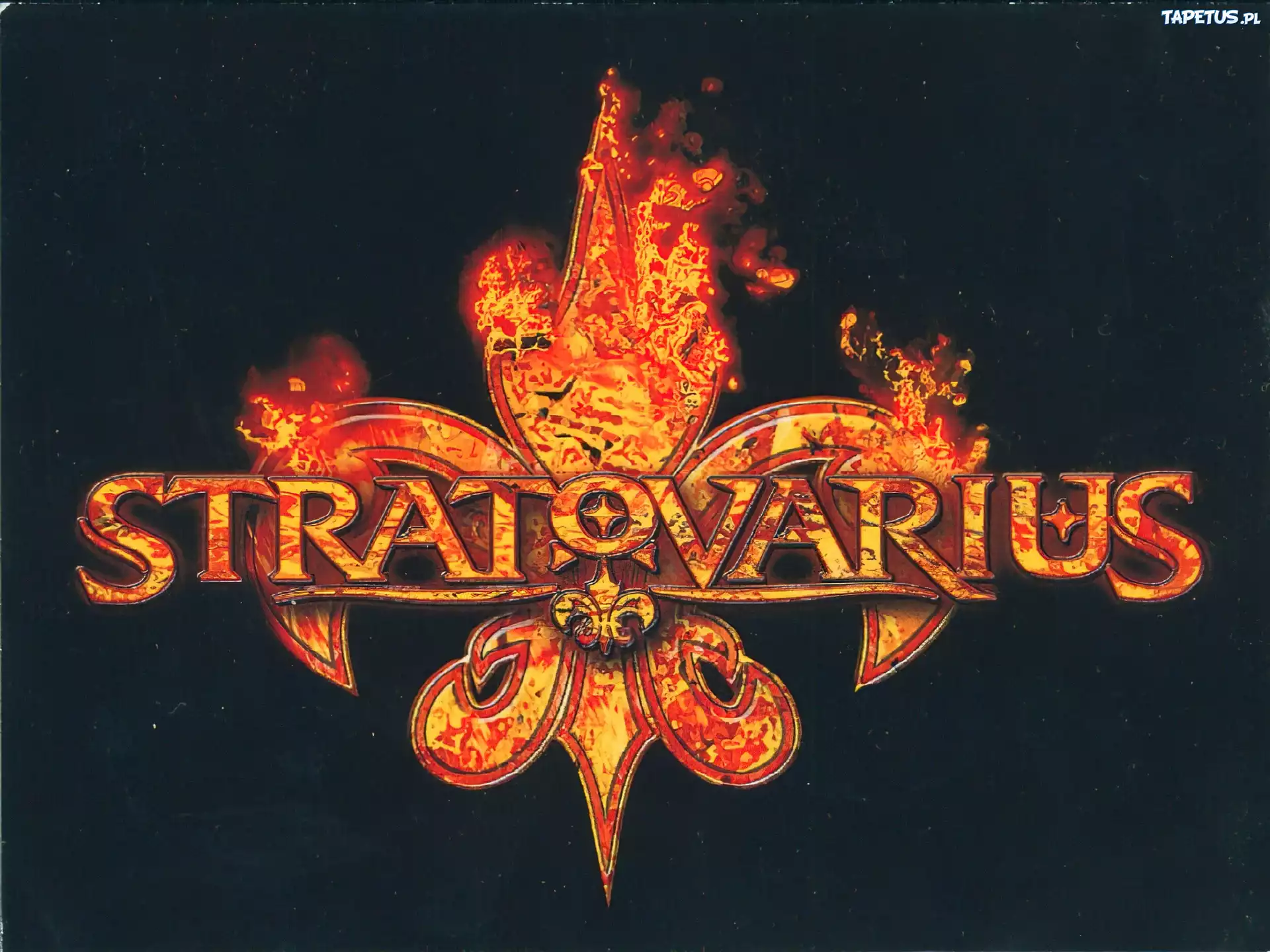 Stratovarius,logo, płomienie