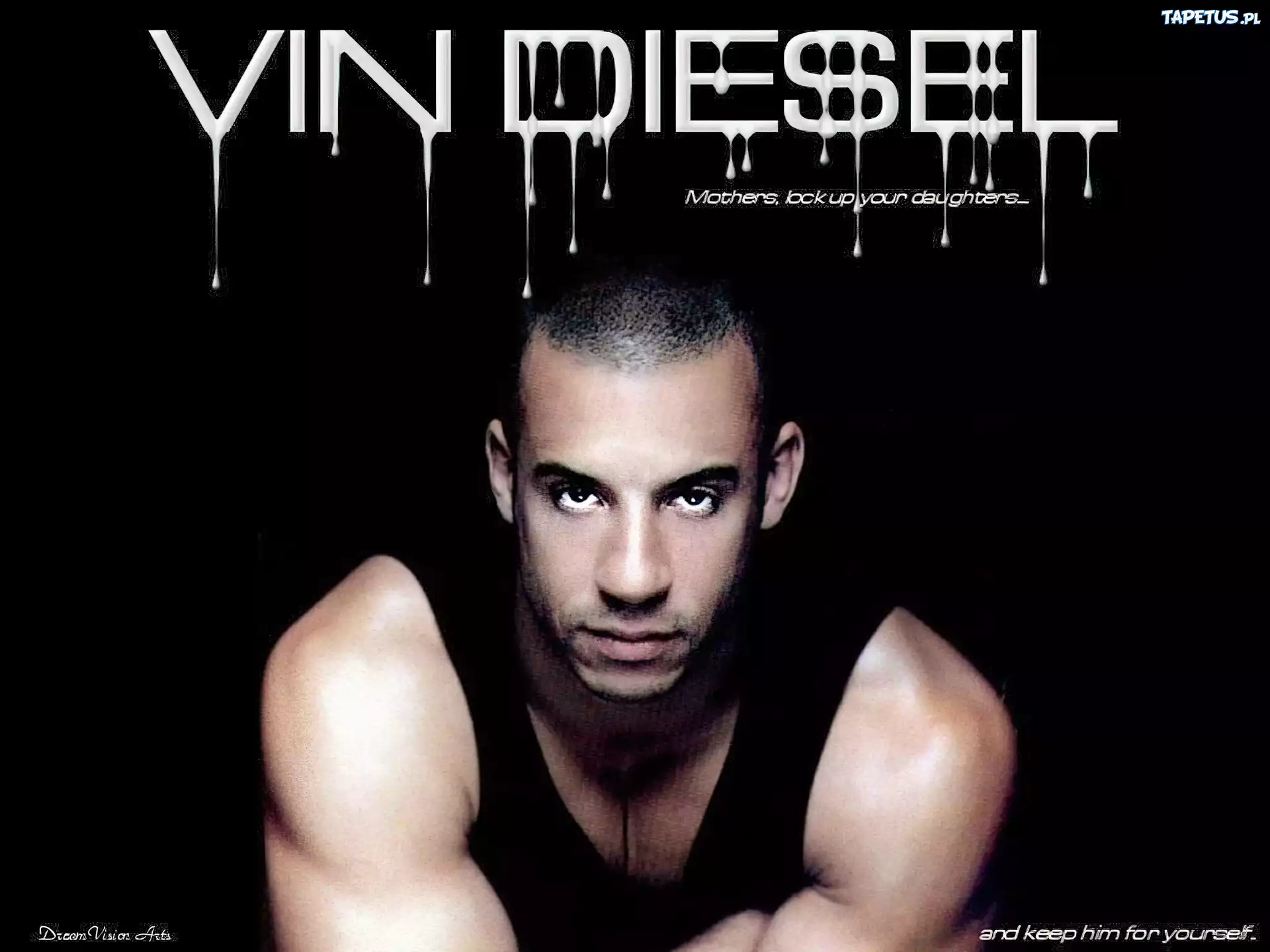 Vin Diesel,czarna koszulka