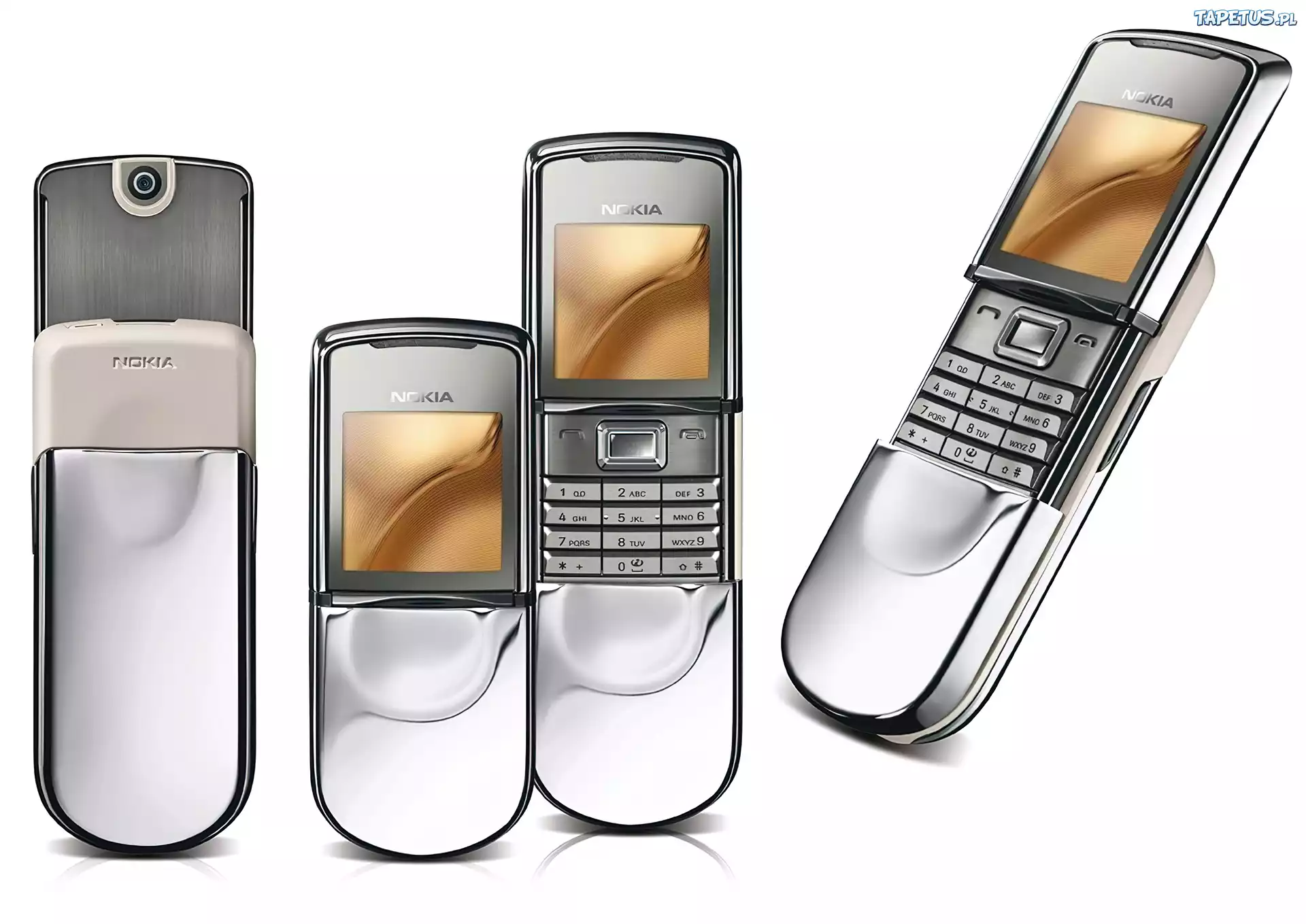 Nokia 8800 Sirocco Edition, Srebrny, Panorama