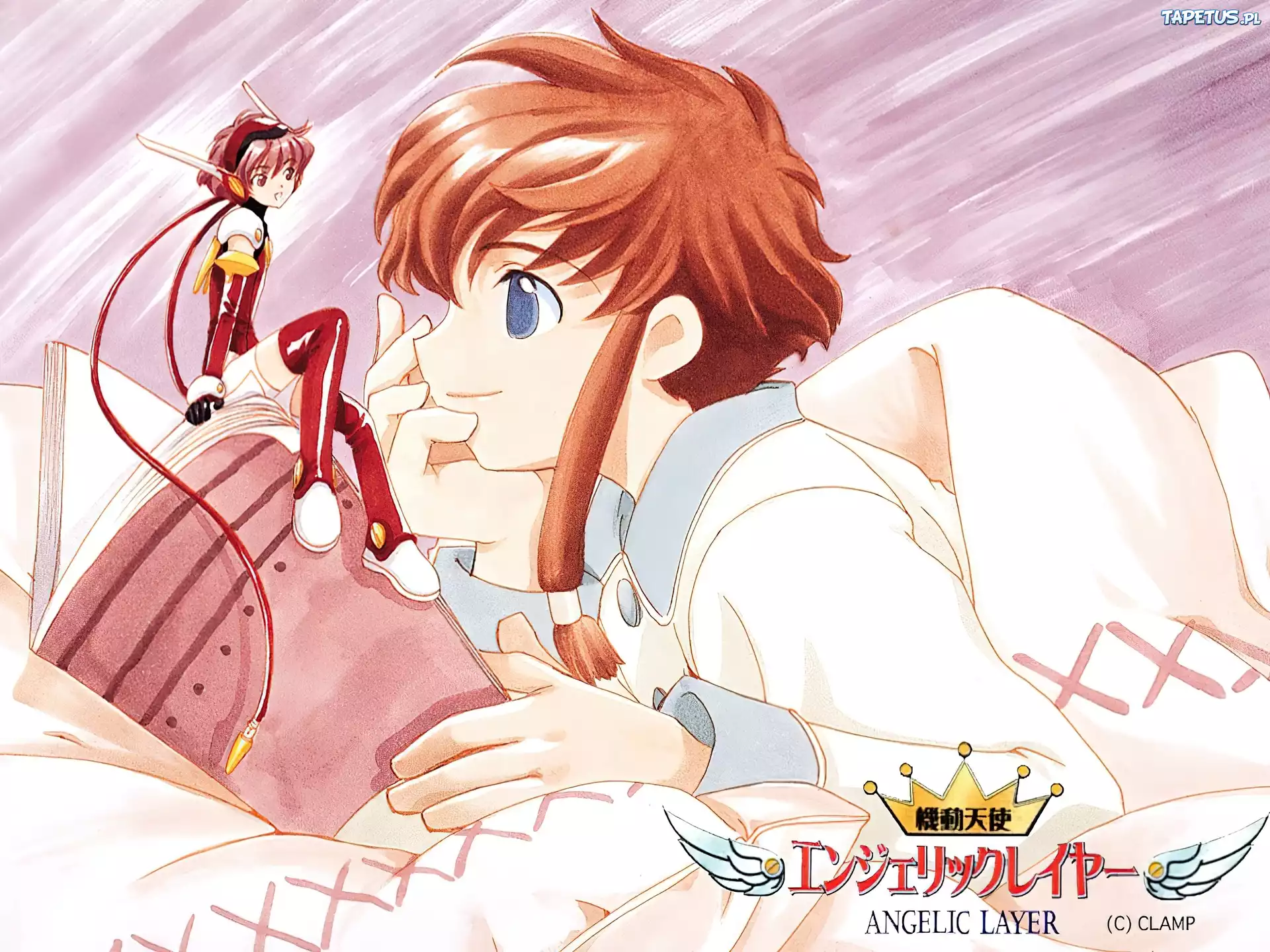 Angelic Layer, ludzie, korona, napisy