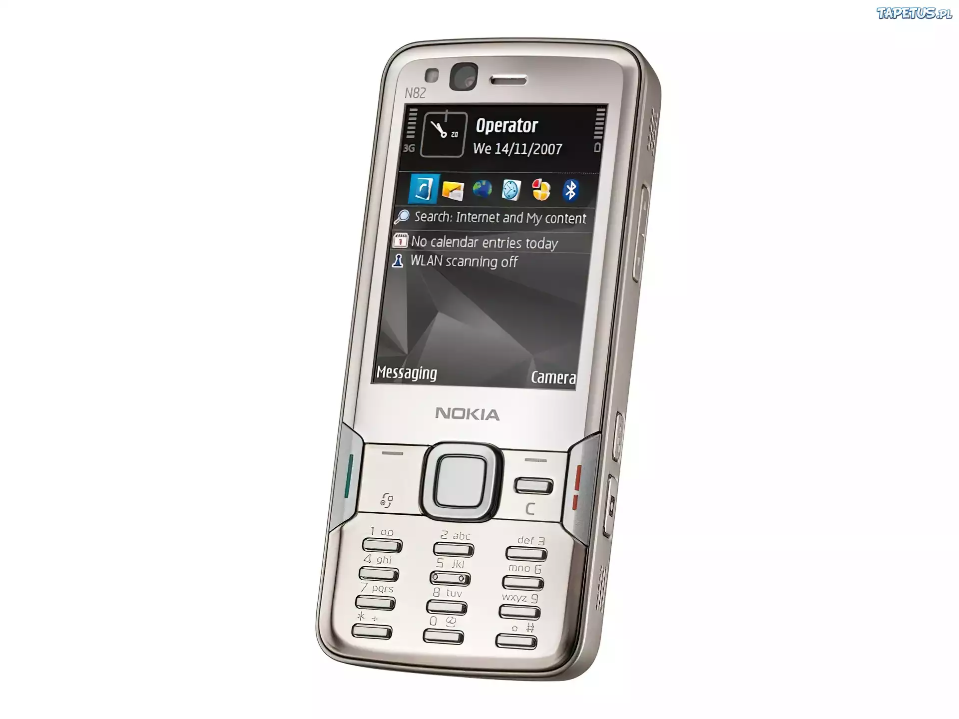 Nokia N82, Srebrny, 3G, WLAN