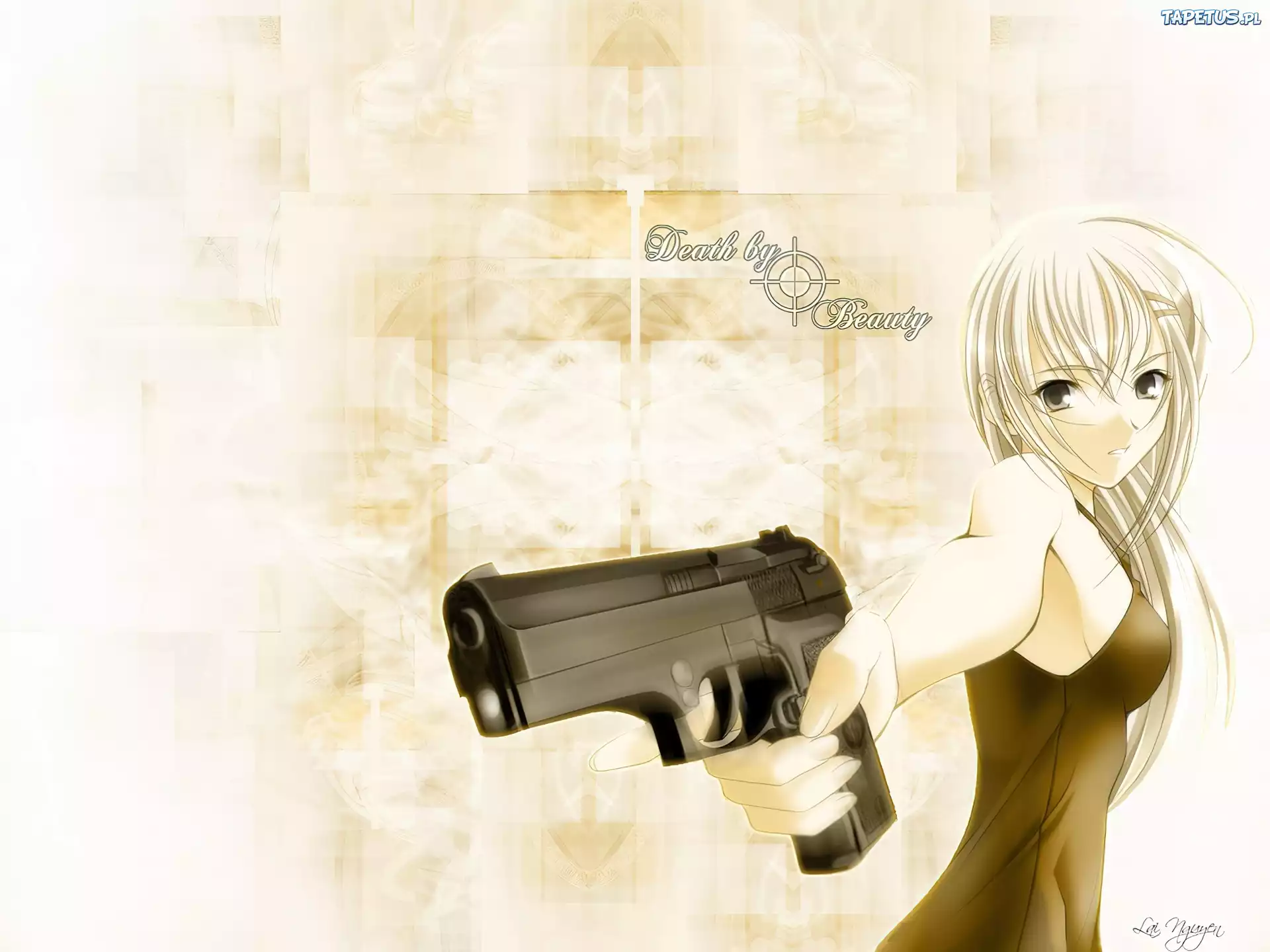 Noir, woman, gun
