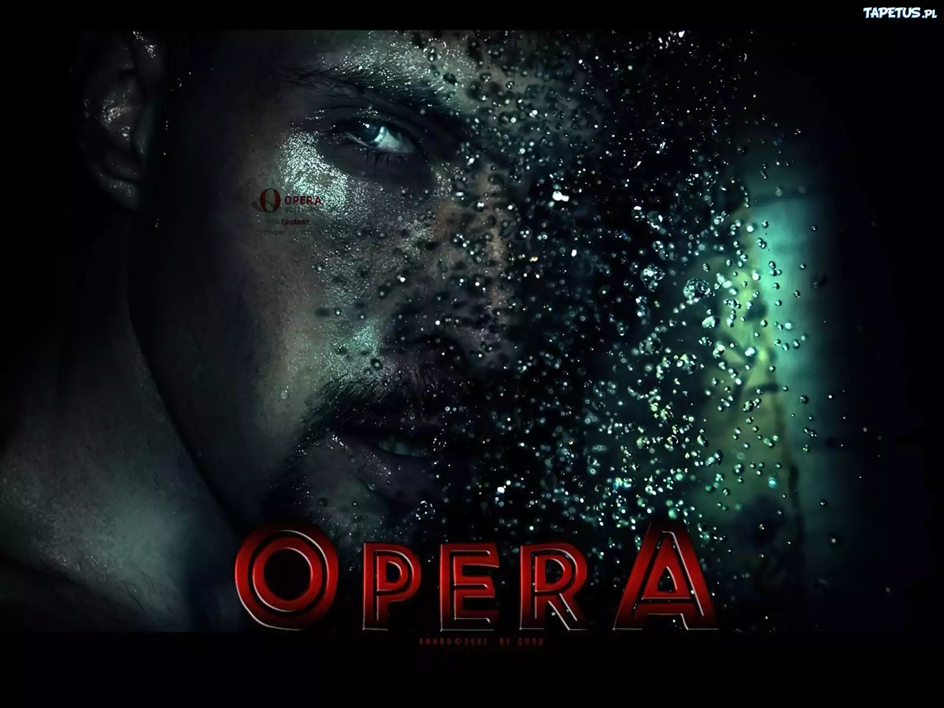 mężczyzna, twarz, Opera, woda
