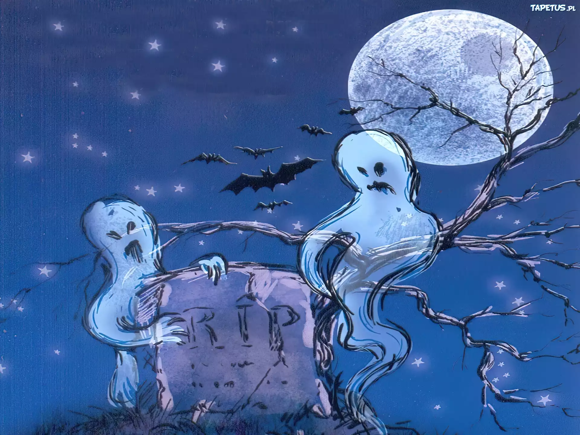 Halloween,księżyc