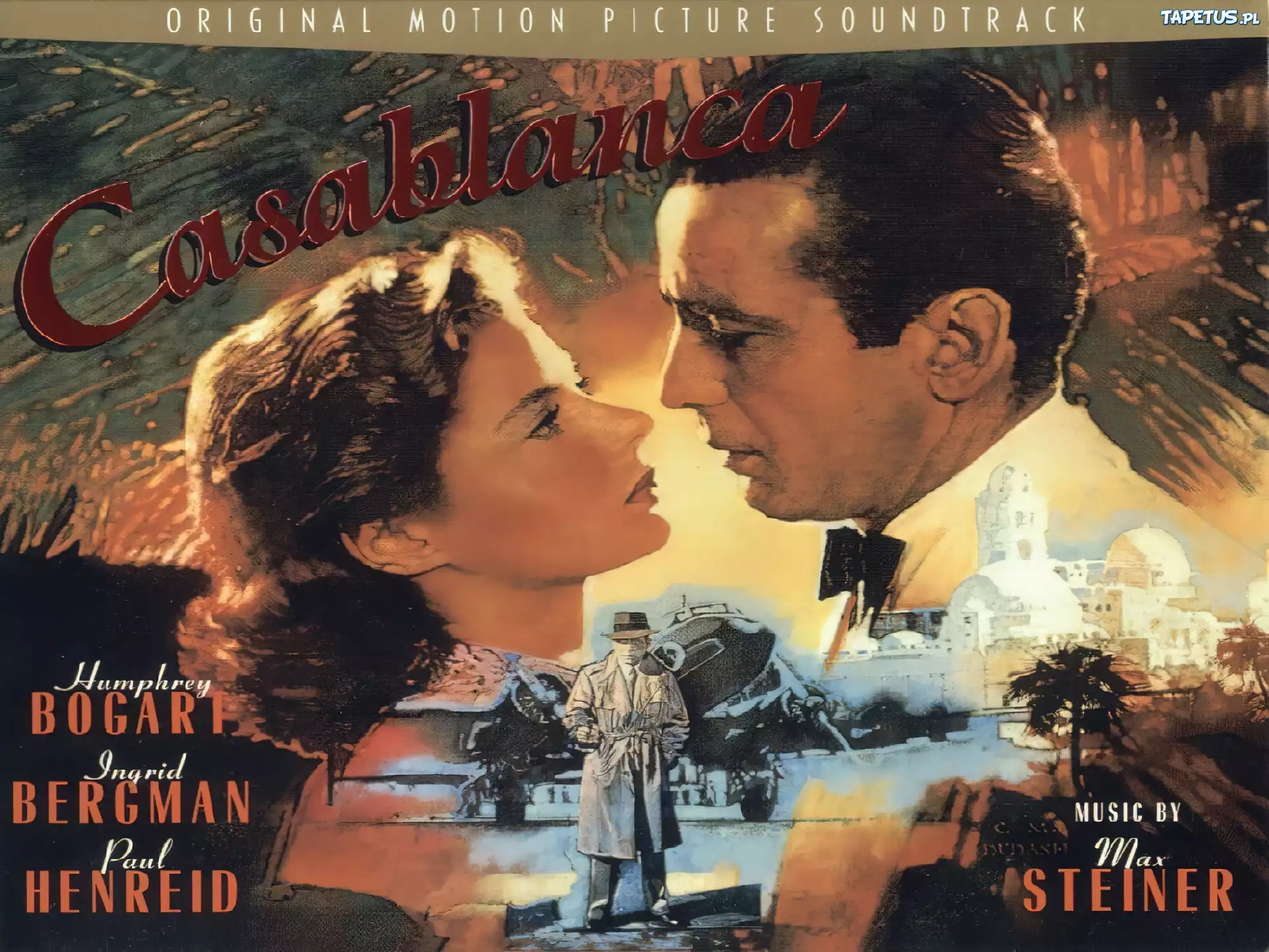 obrazek, Casablanca, Humphrey Bogart, Ingrid Bergman