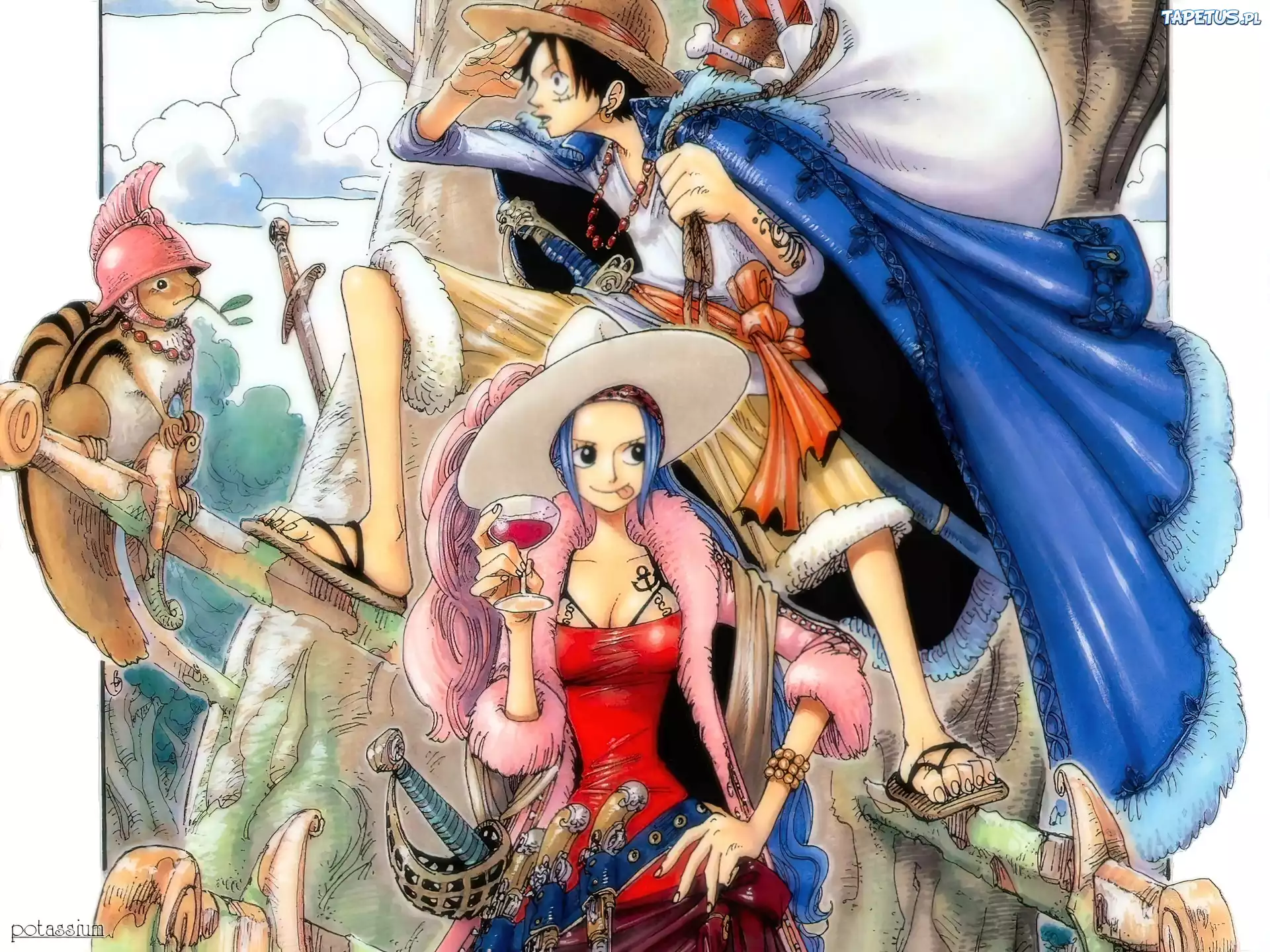 One Piece, ludzie, zwierzak