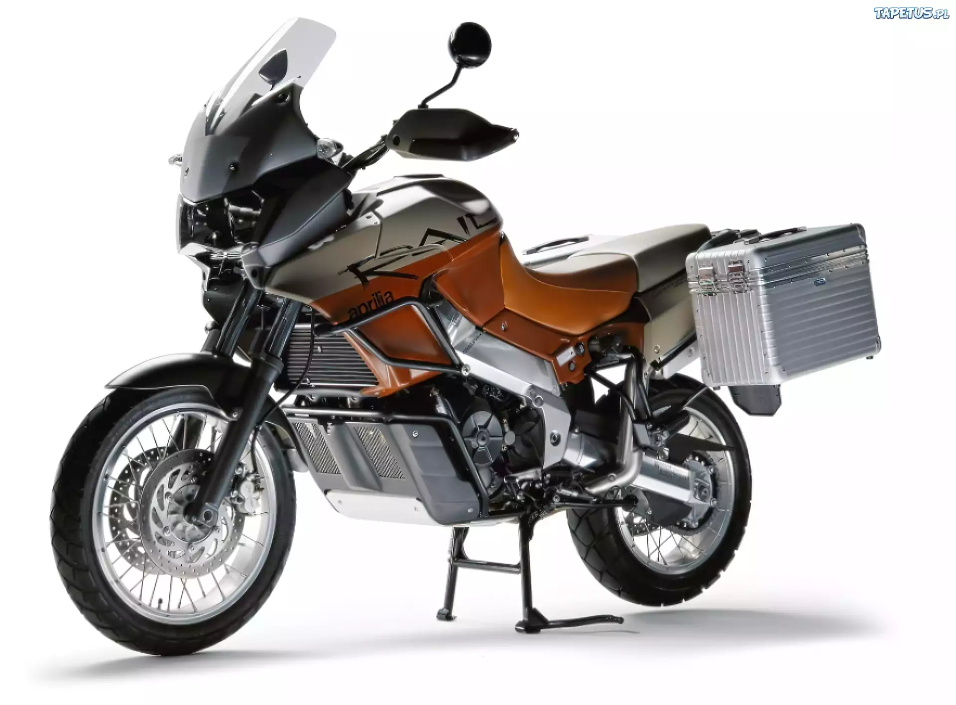 Motor, Aprilia Caponord, Cross, Enduro, Kufry, Osłona