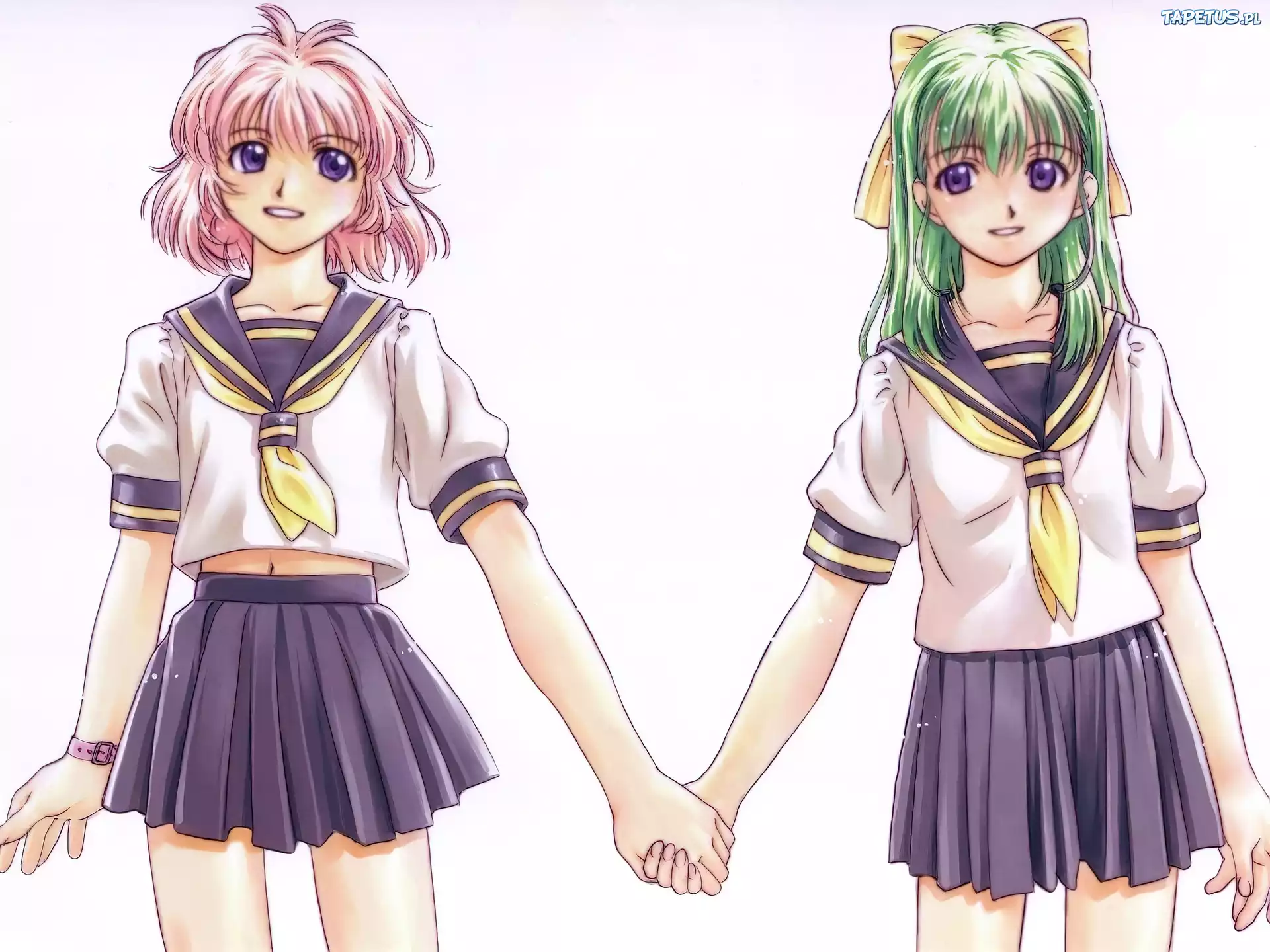 Onegai Twins, dziewczynki, mundurki
