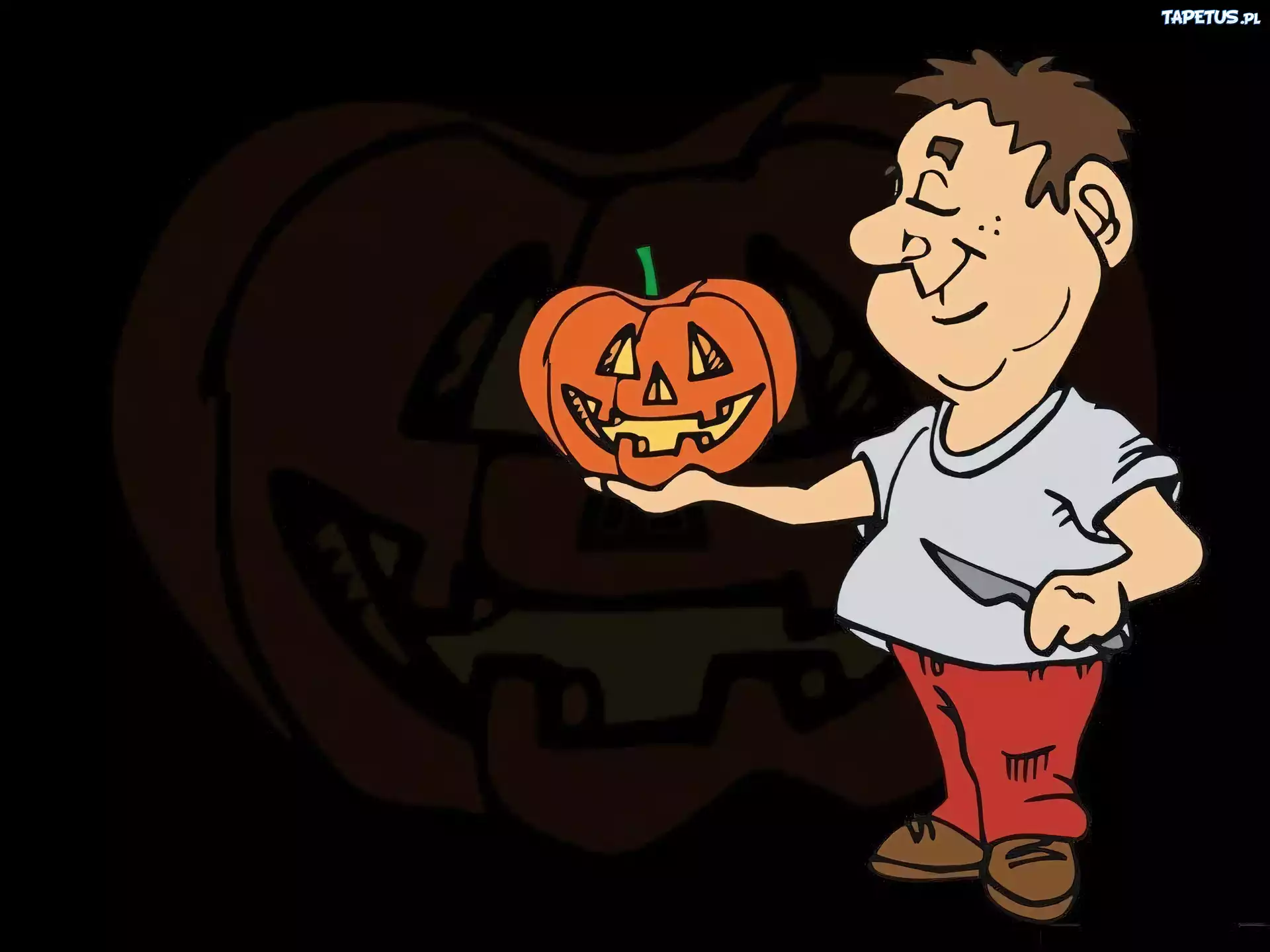 Halloween,ludzik , dynia