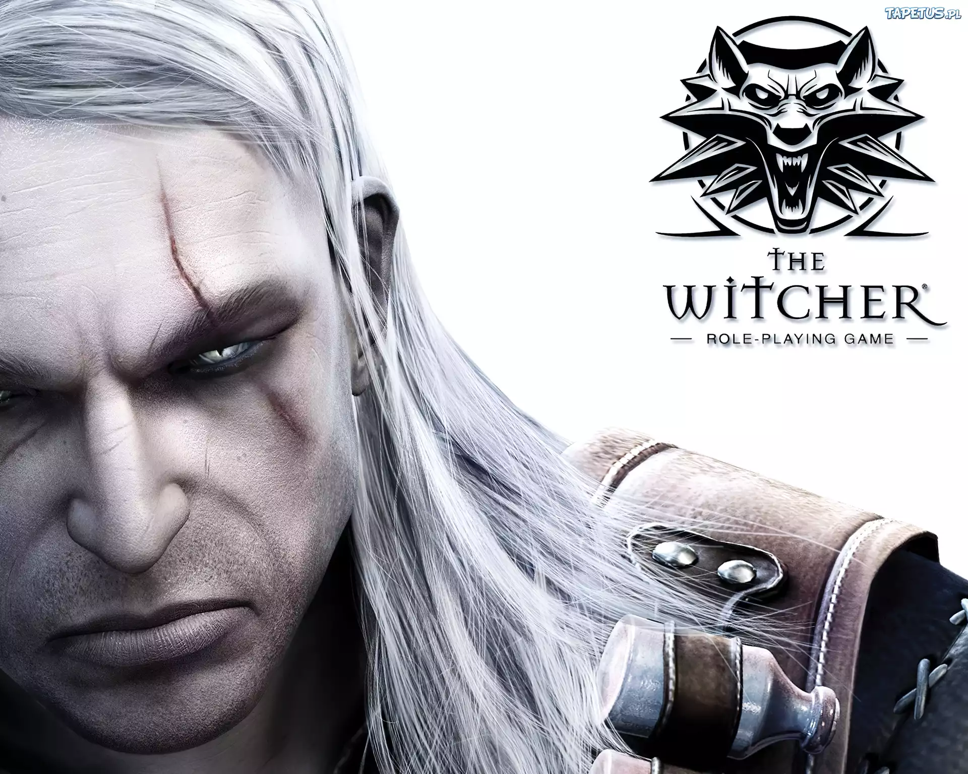 The Witcher, mężczyzna, amulet, twarz