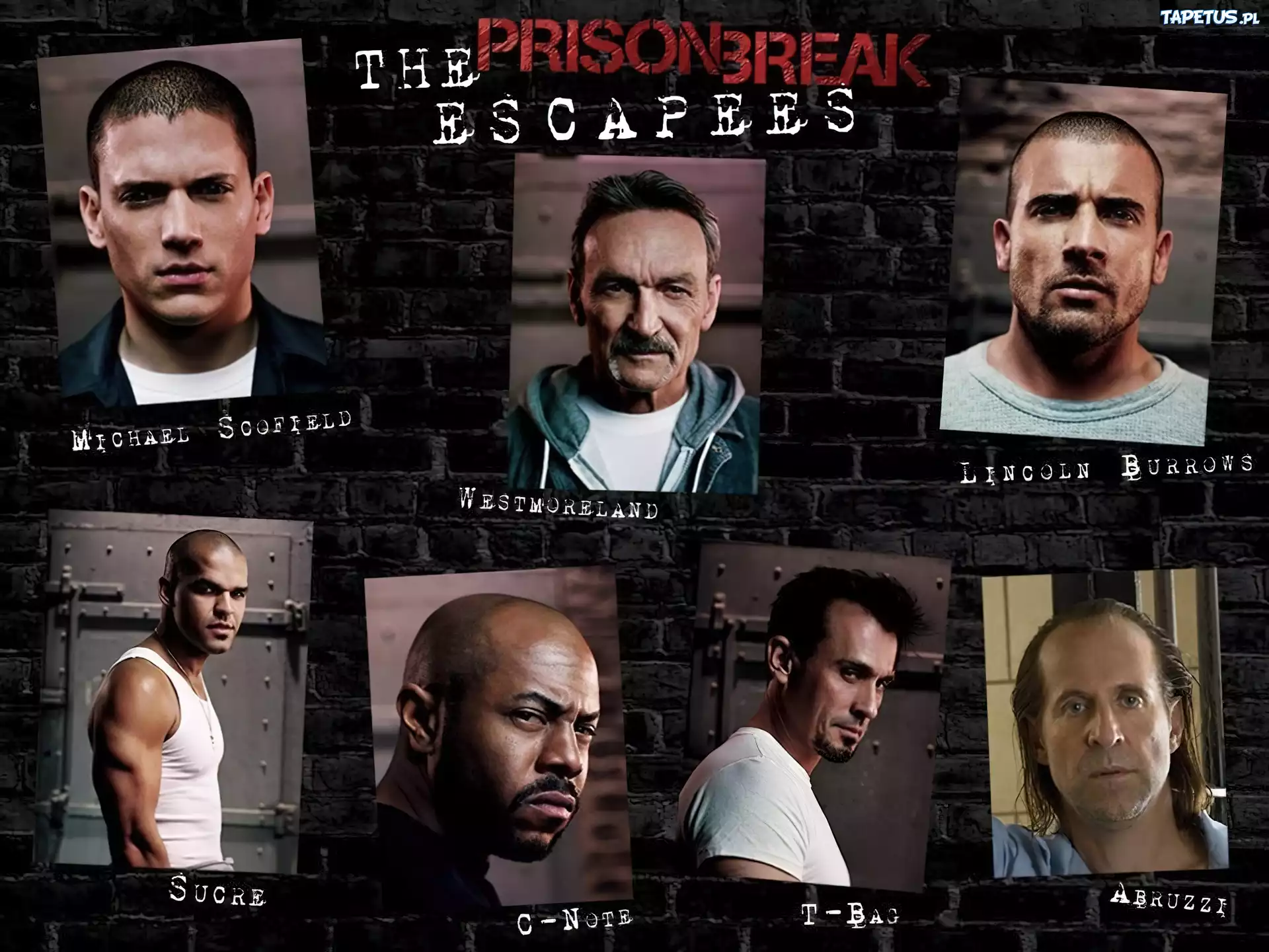 Prison Break, uciekinierzy, zdjęcia