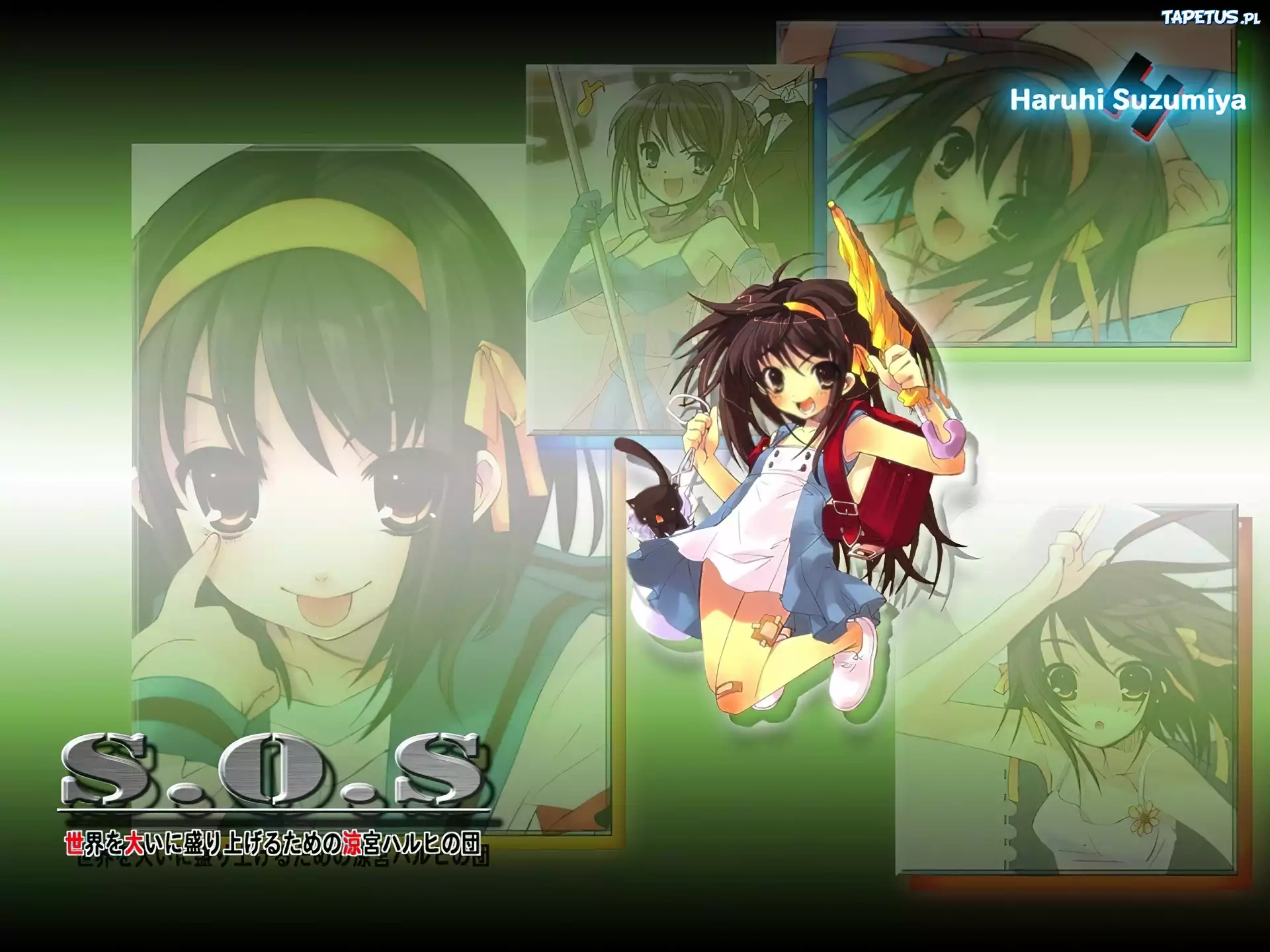 Suzumiya Haruhi No Yuuutsu, plecak, parasolka