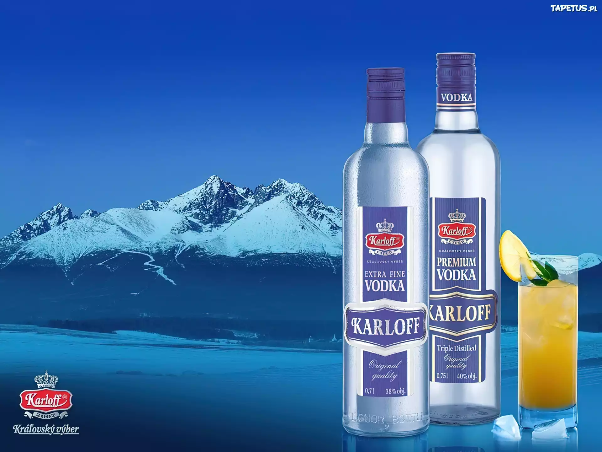 Vodka, drink, góry
