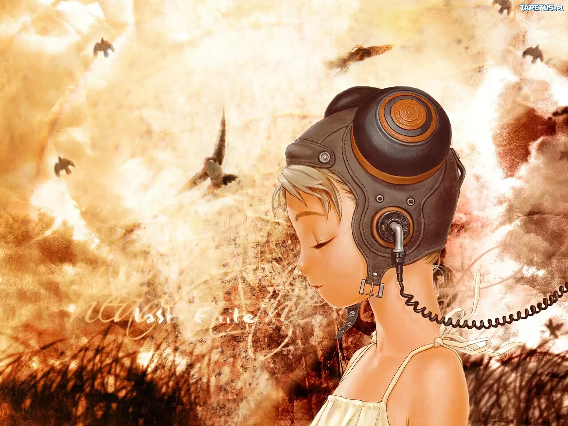 Last Exile, pilot, pilotka, hełmofon, kobieta