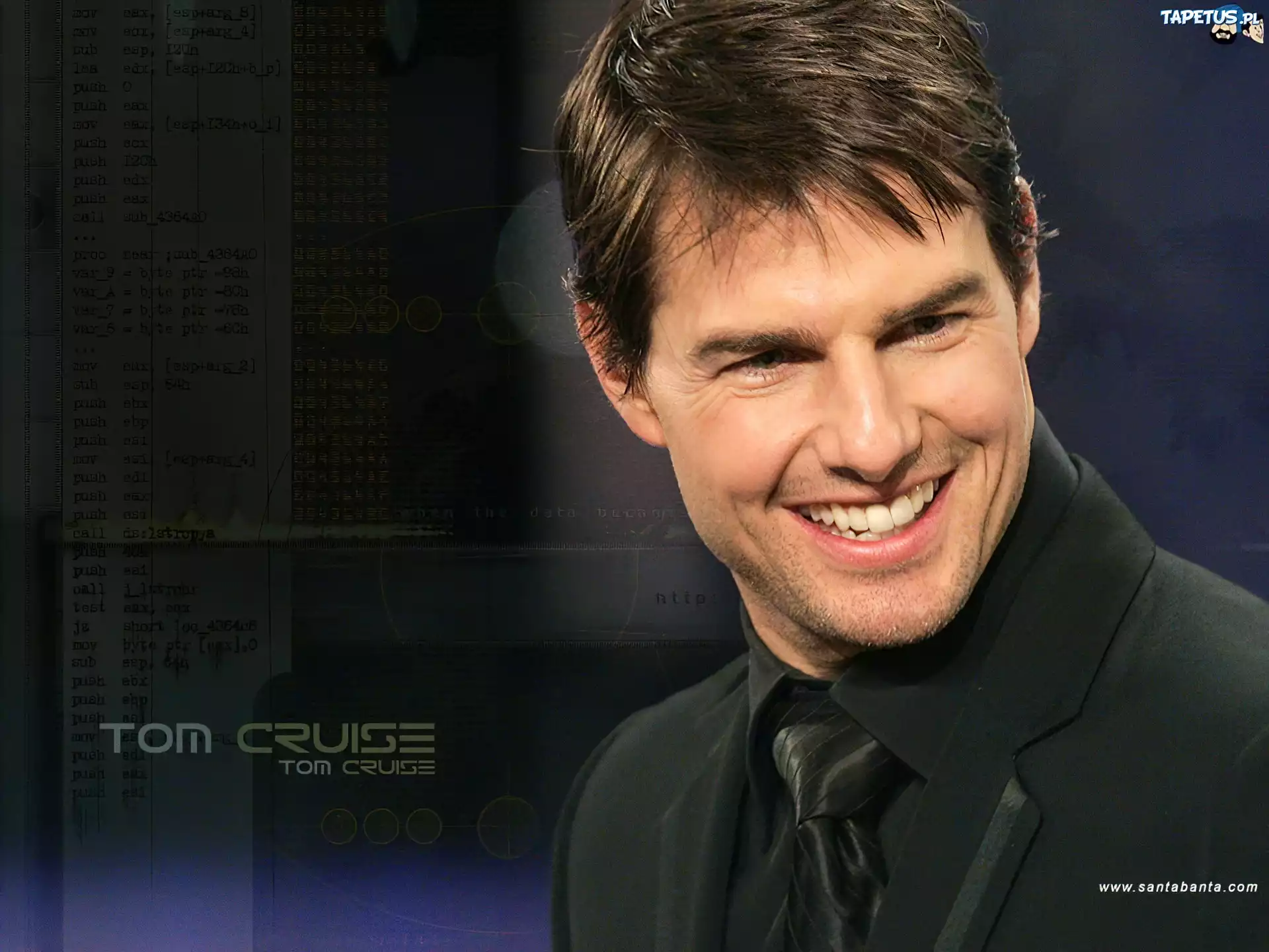 Tom Cruise,czarny strój