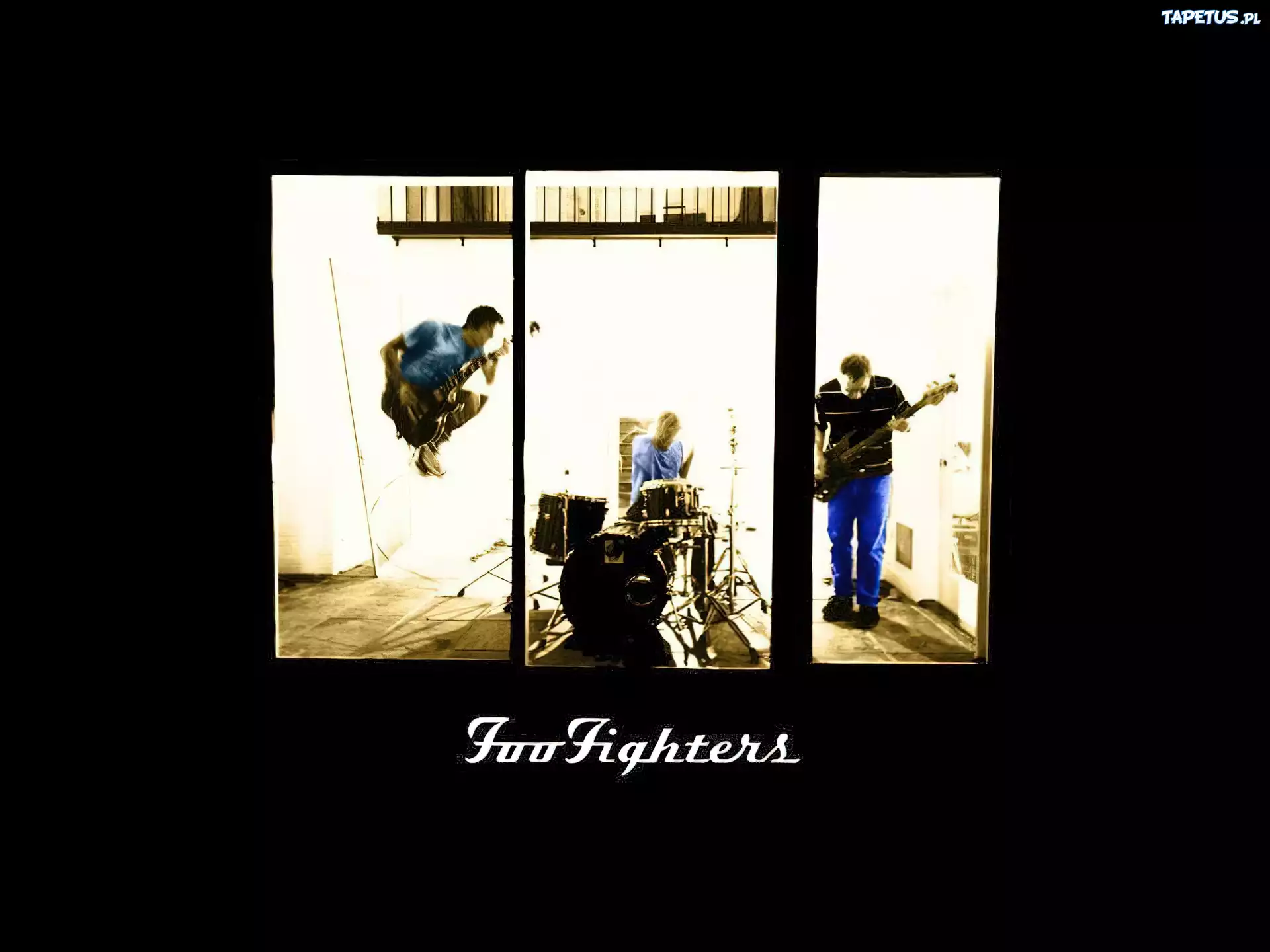 Foo Fighters,ludzie, człowiek , zespół ,gitara, zespół