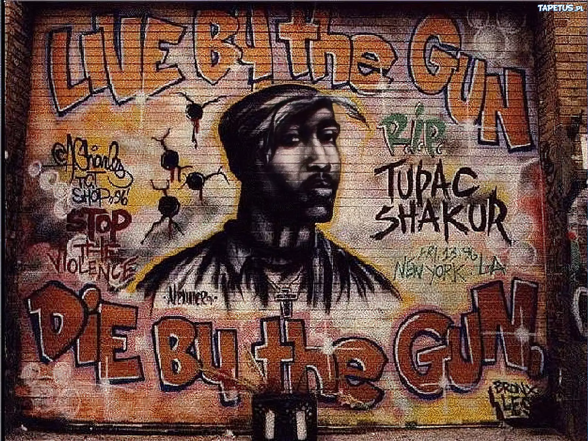 2 Pac, Graffiti