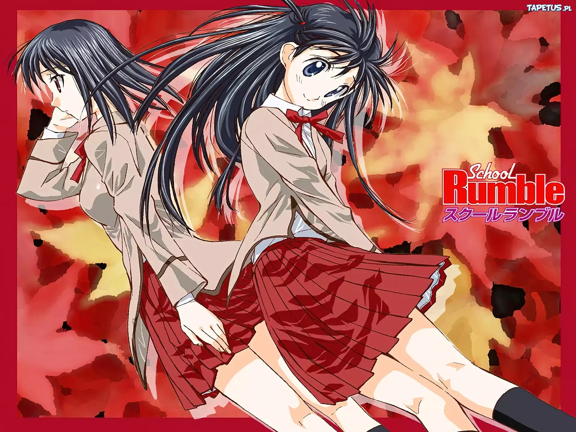 School Rumble, plisowana spódniczka