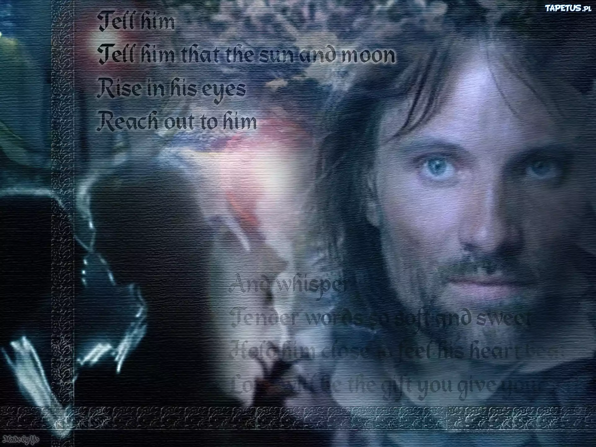 Viggo Mortensen,niebieskie oczy
