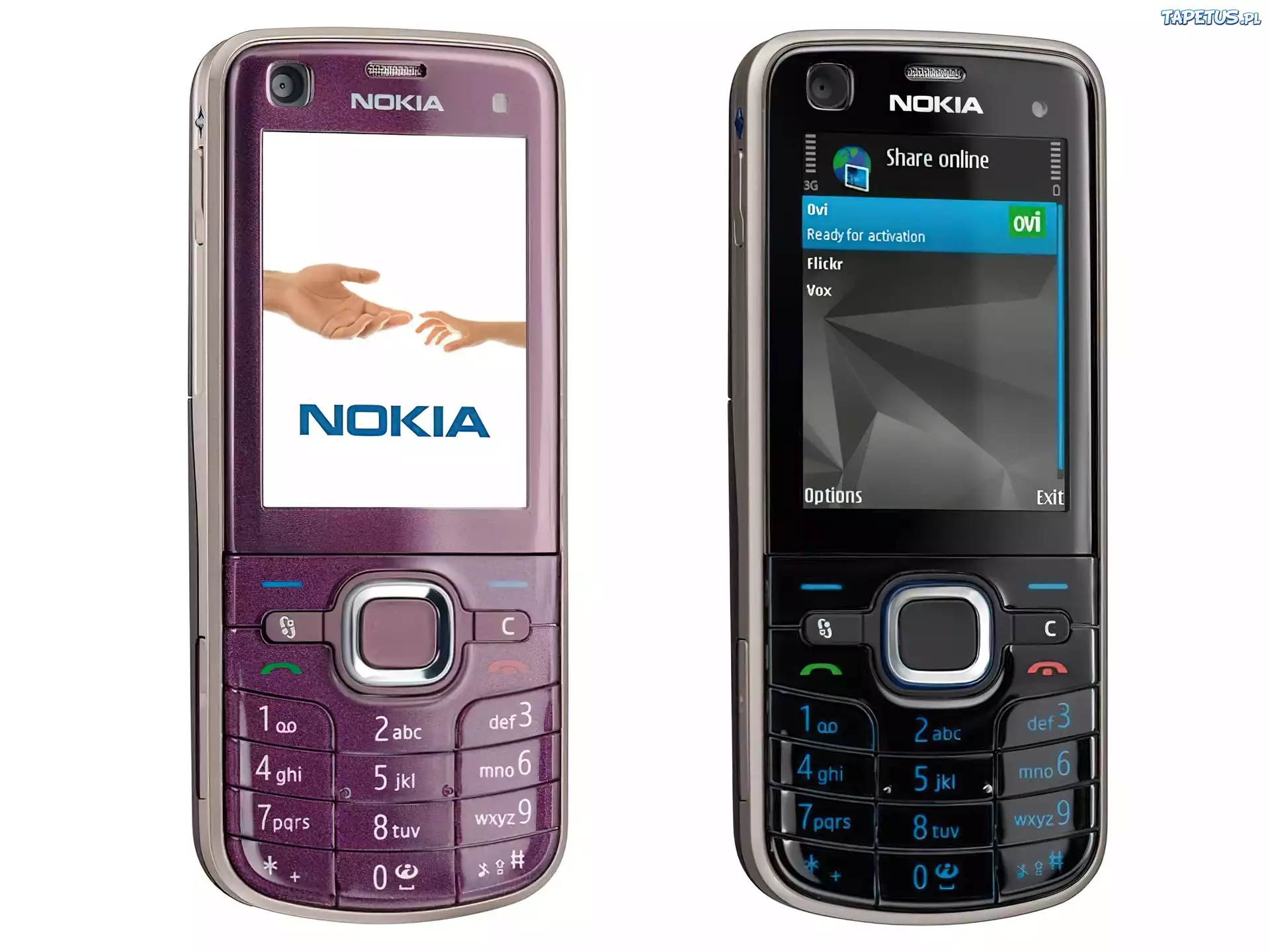 Nokia 6220, Bordowa, Czarna