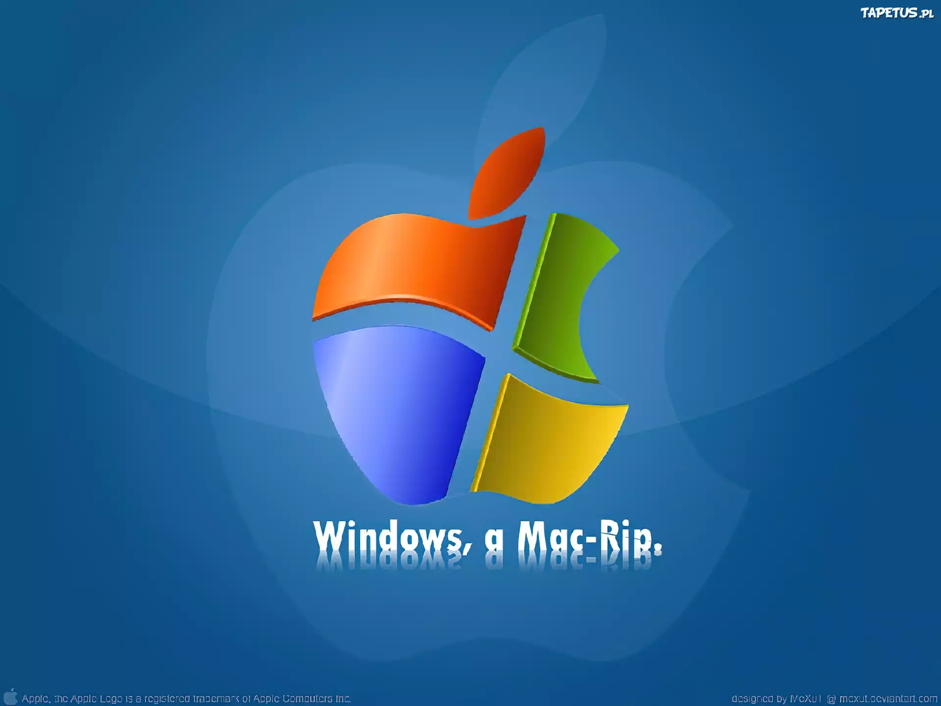 Apple, grafika, jabłko, windows
