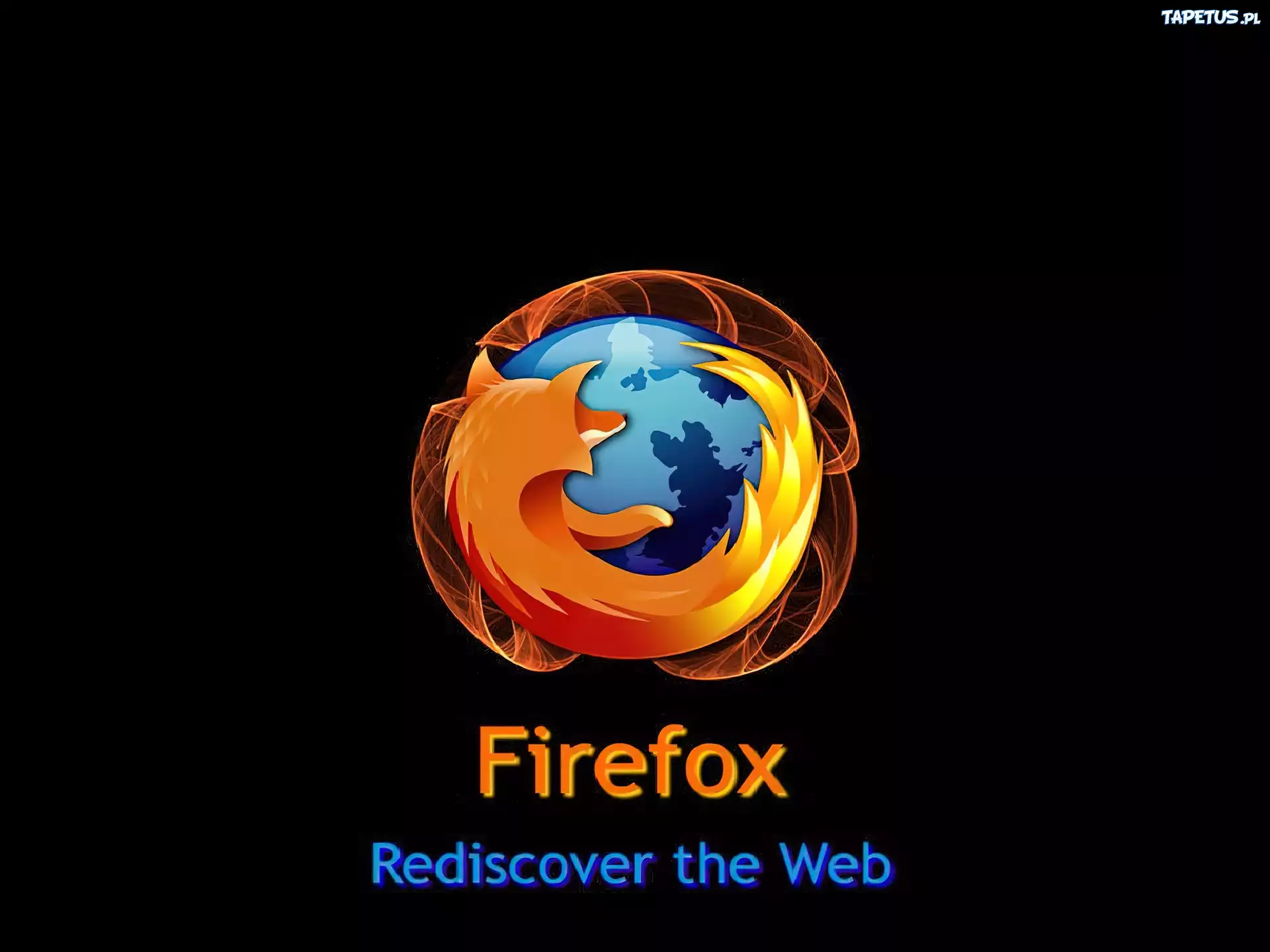 przeglądarka, lis, ogień, FireFox
