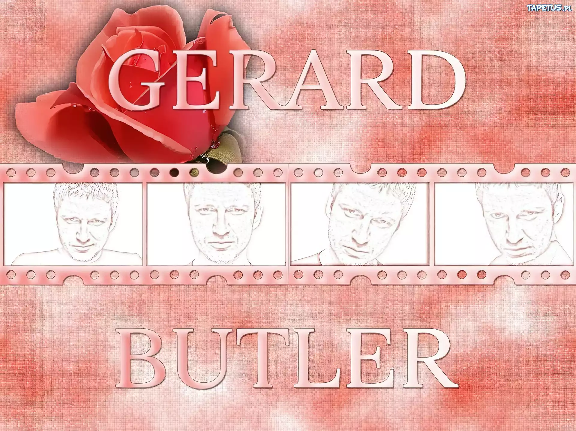 Gerard Butler,klisza, kwiatek