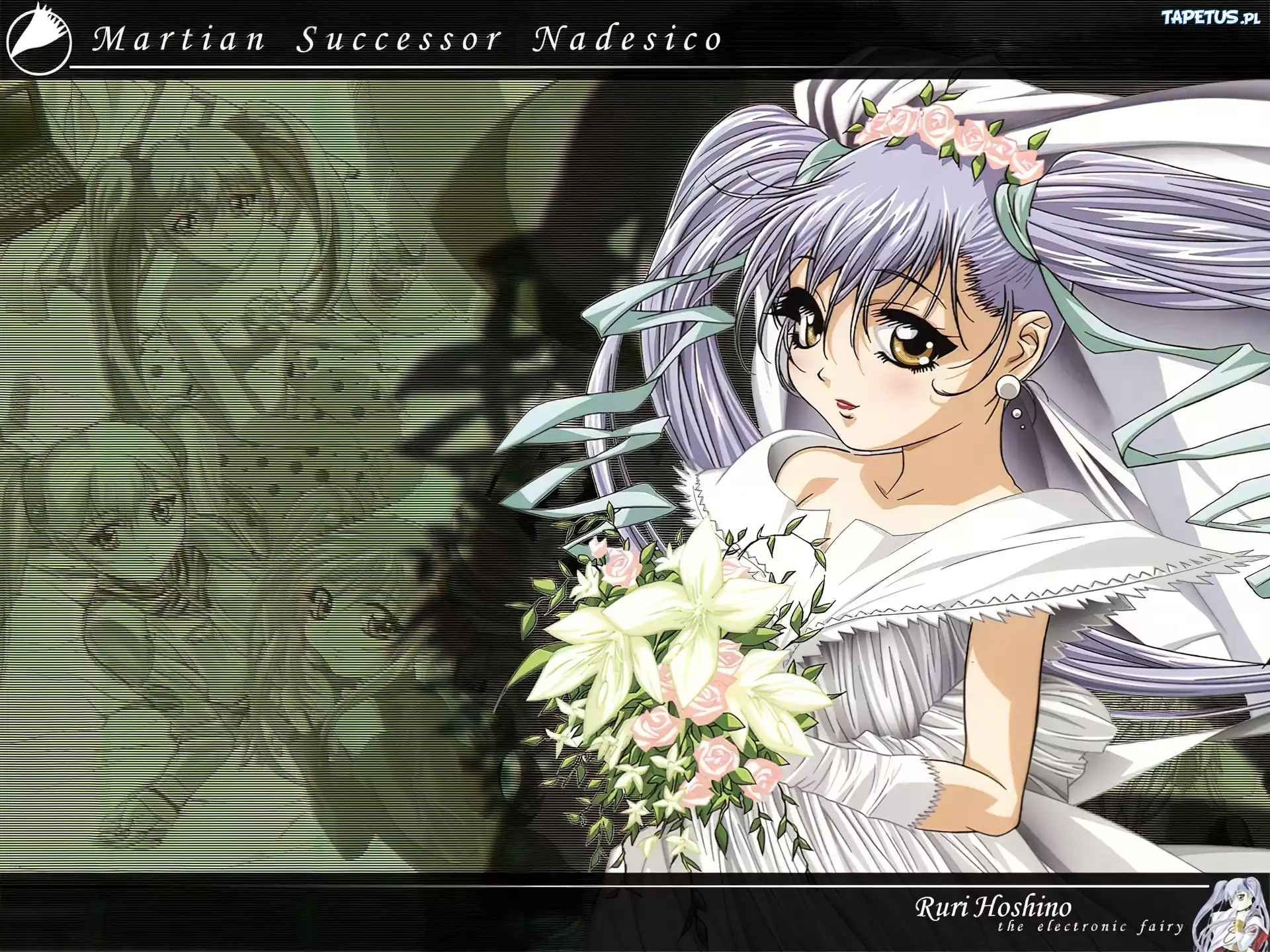 Martian Successor Nadesico, kobieta, kwiaty