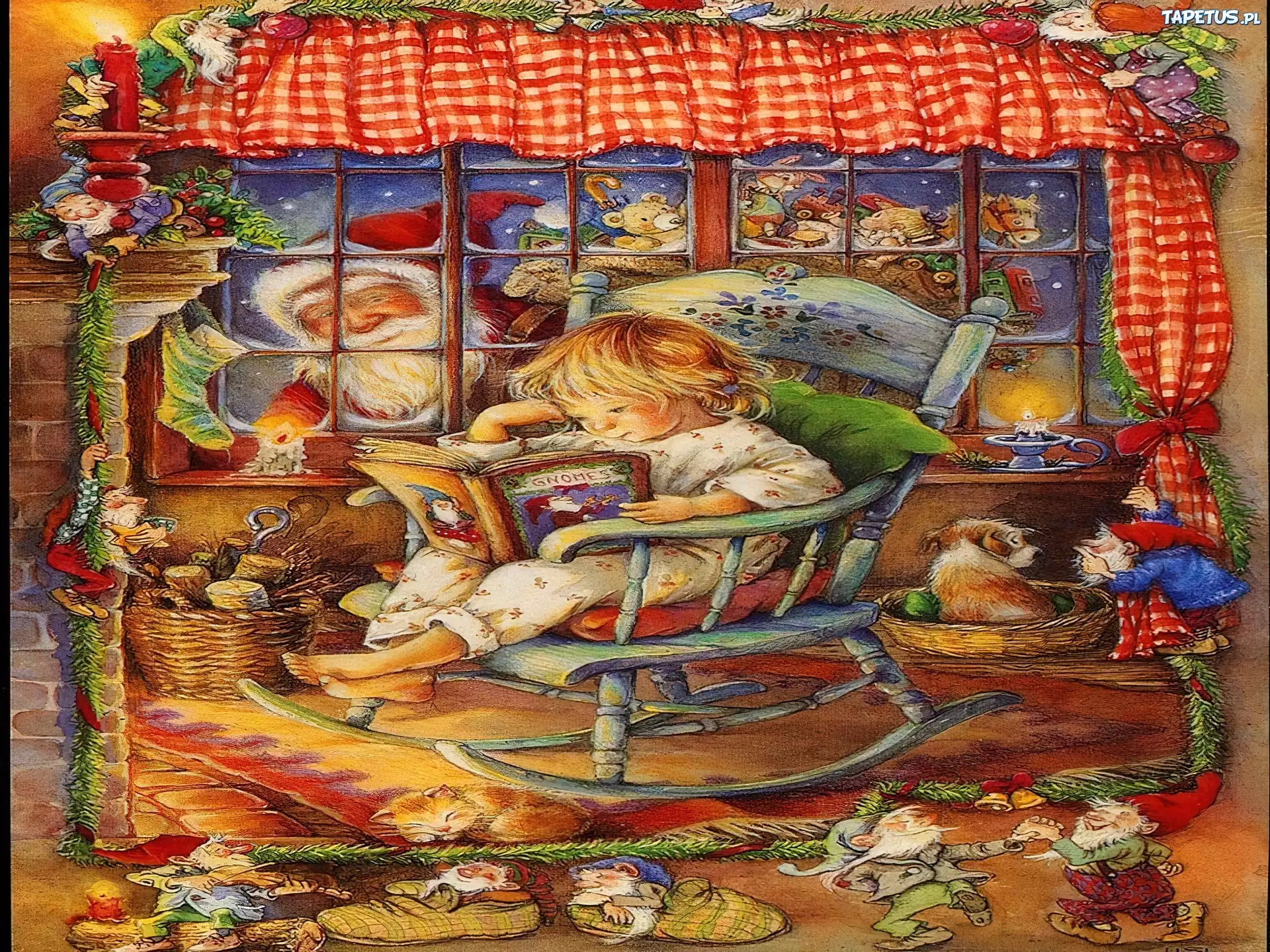 Boże Narodzenie,dziecko , krasnale