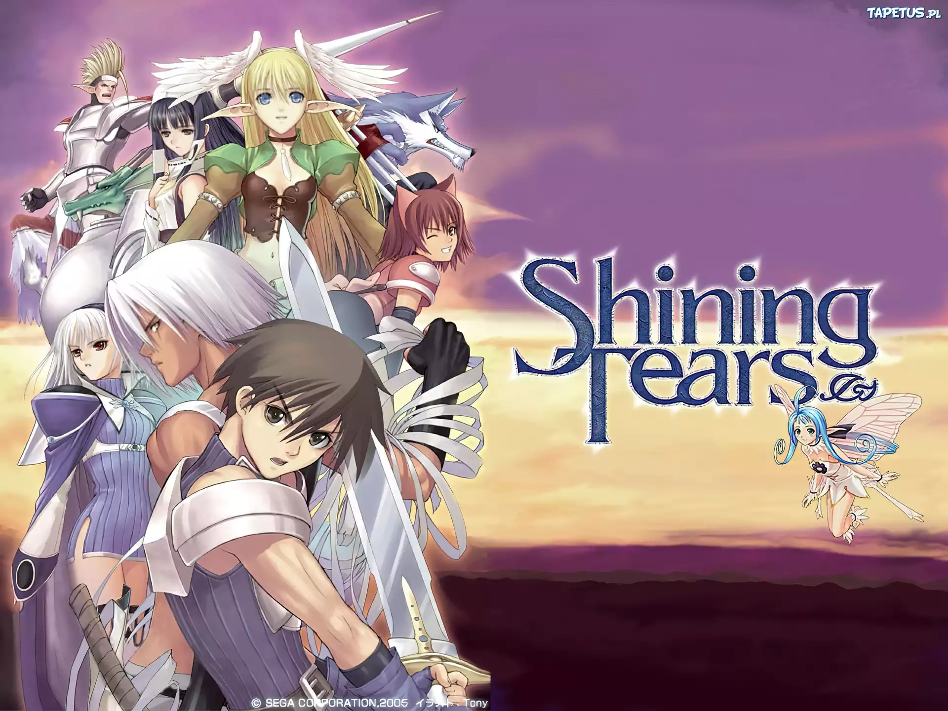 Shining Tears, elf, kobieta, mężczyzna, postacie