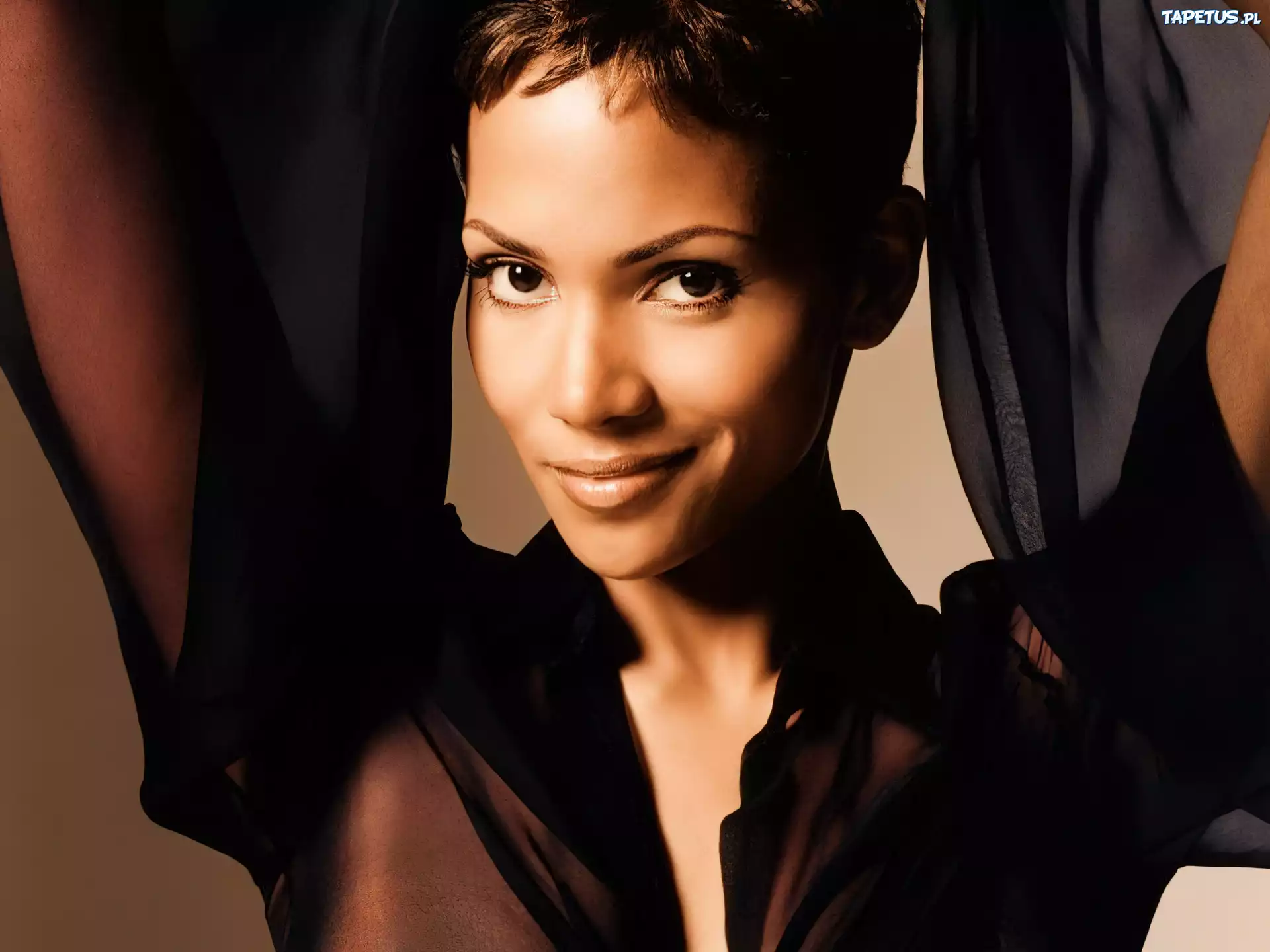 czarne, oczy, Halle Berry