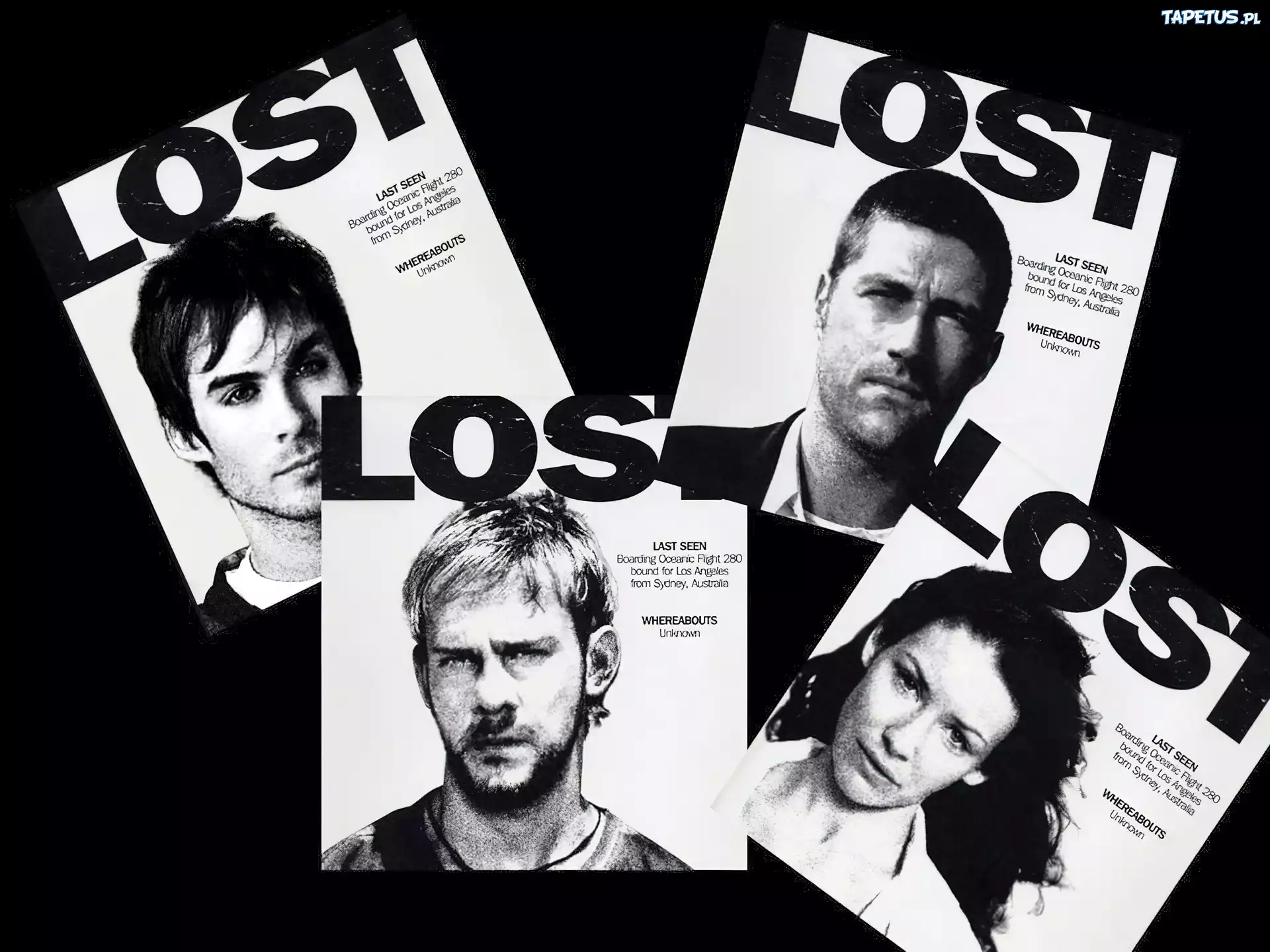 Filmy Lost, afisze, zagubieni