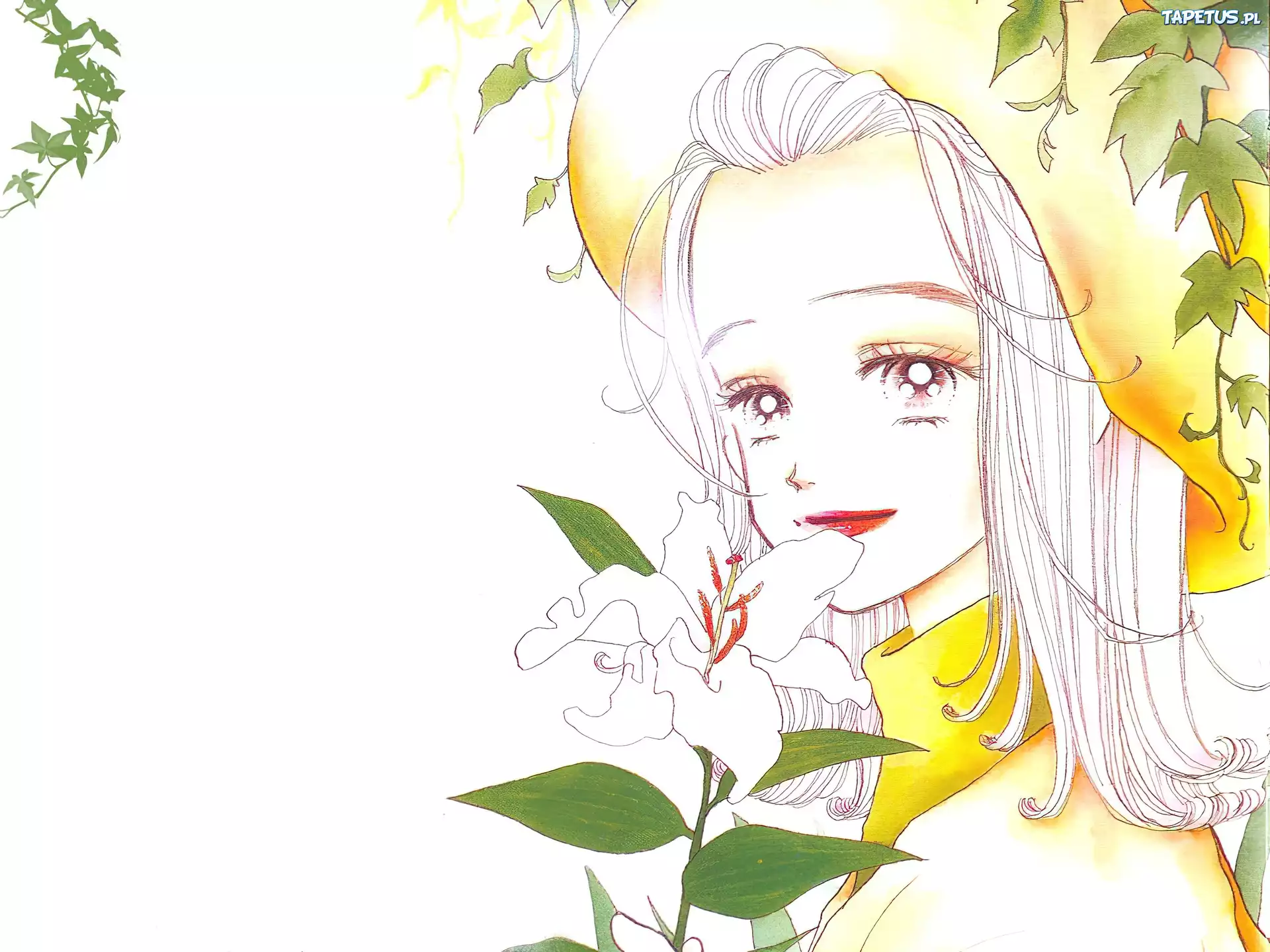 Paradise Kiss, kobieta, kapelusz, kwiaty