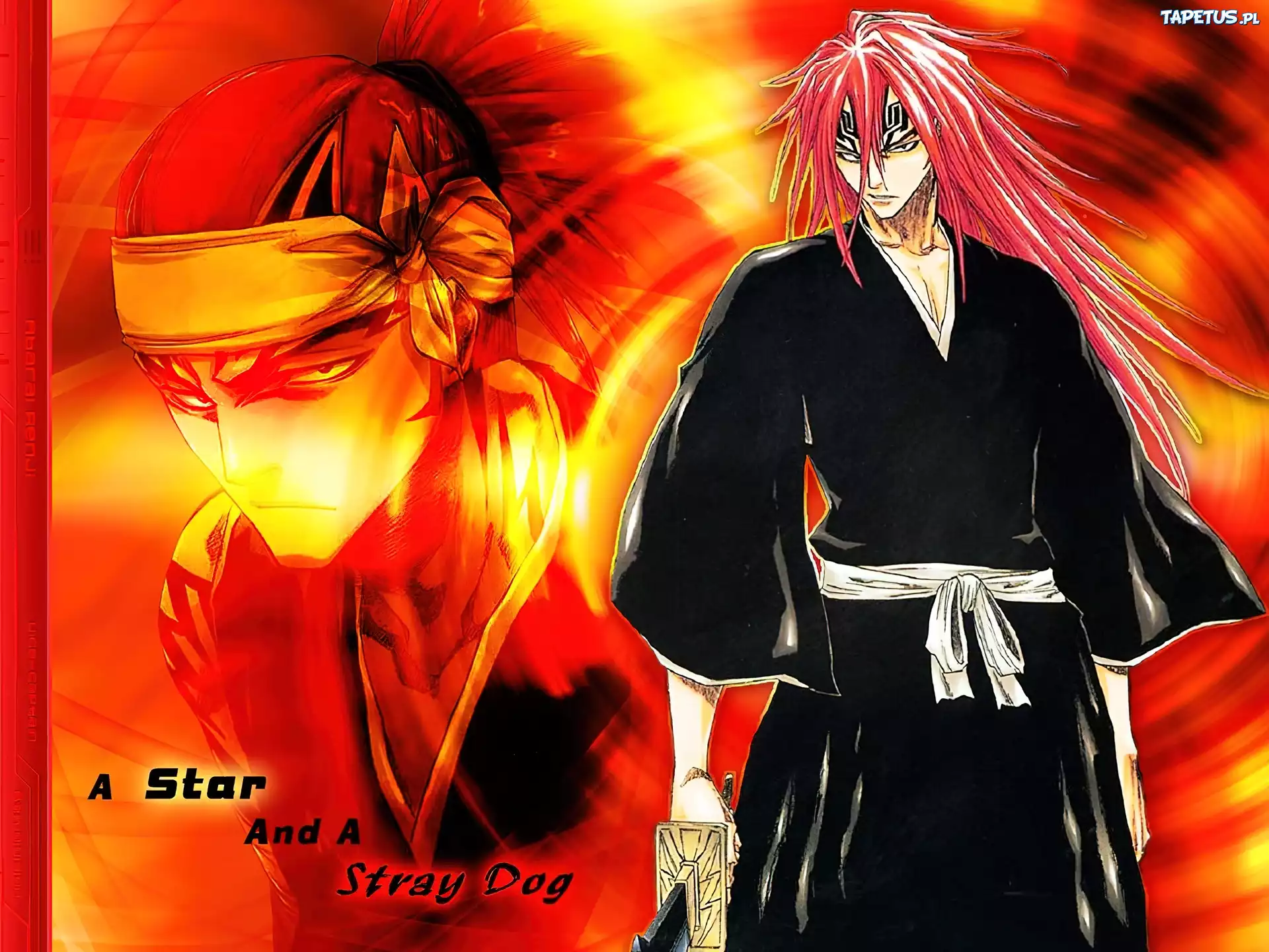 Bleach, kimono, postać, miecz, katana