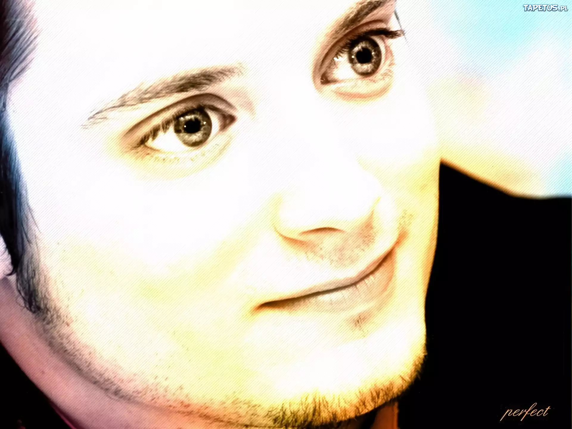 Elijah Wood,oczy, usta