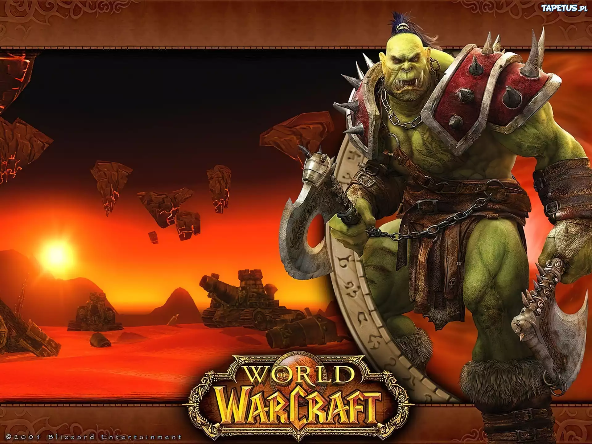 World Of Warcraft, postać, fantasy, topór