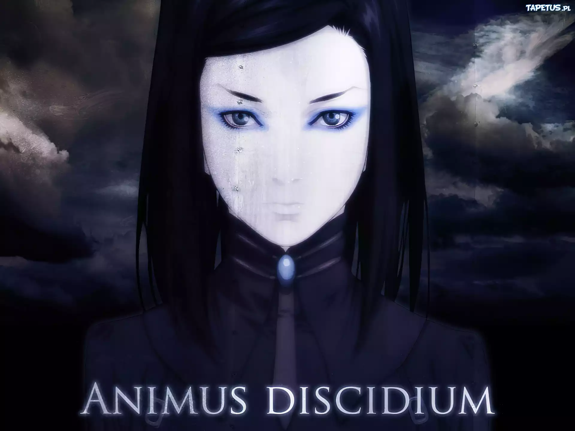Ergo Proxy, makijaż, dziewczyna, chmury, zachmurzenie