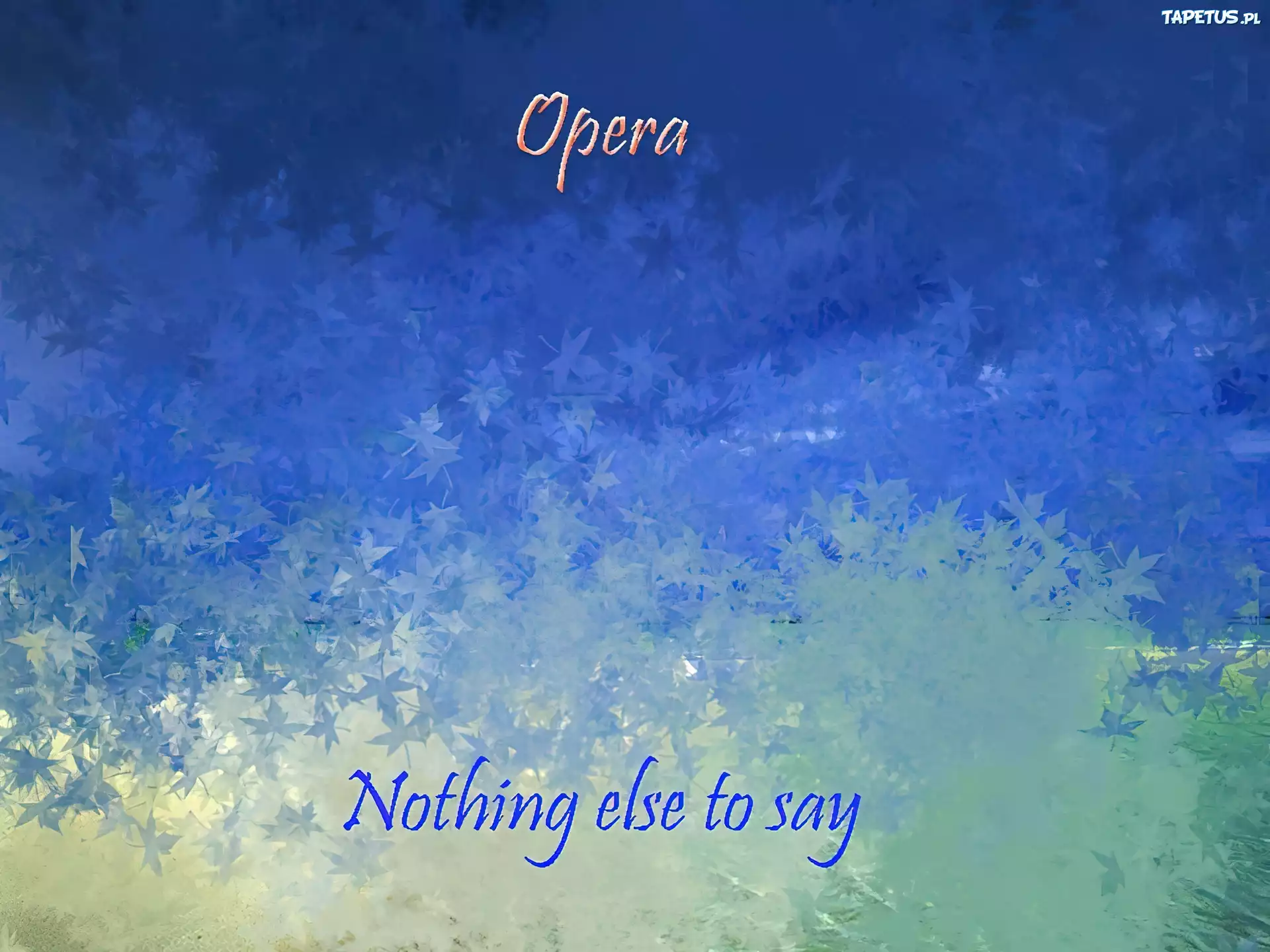 Opera, grafika, liście